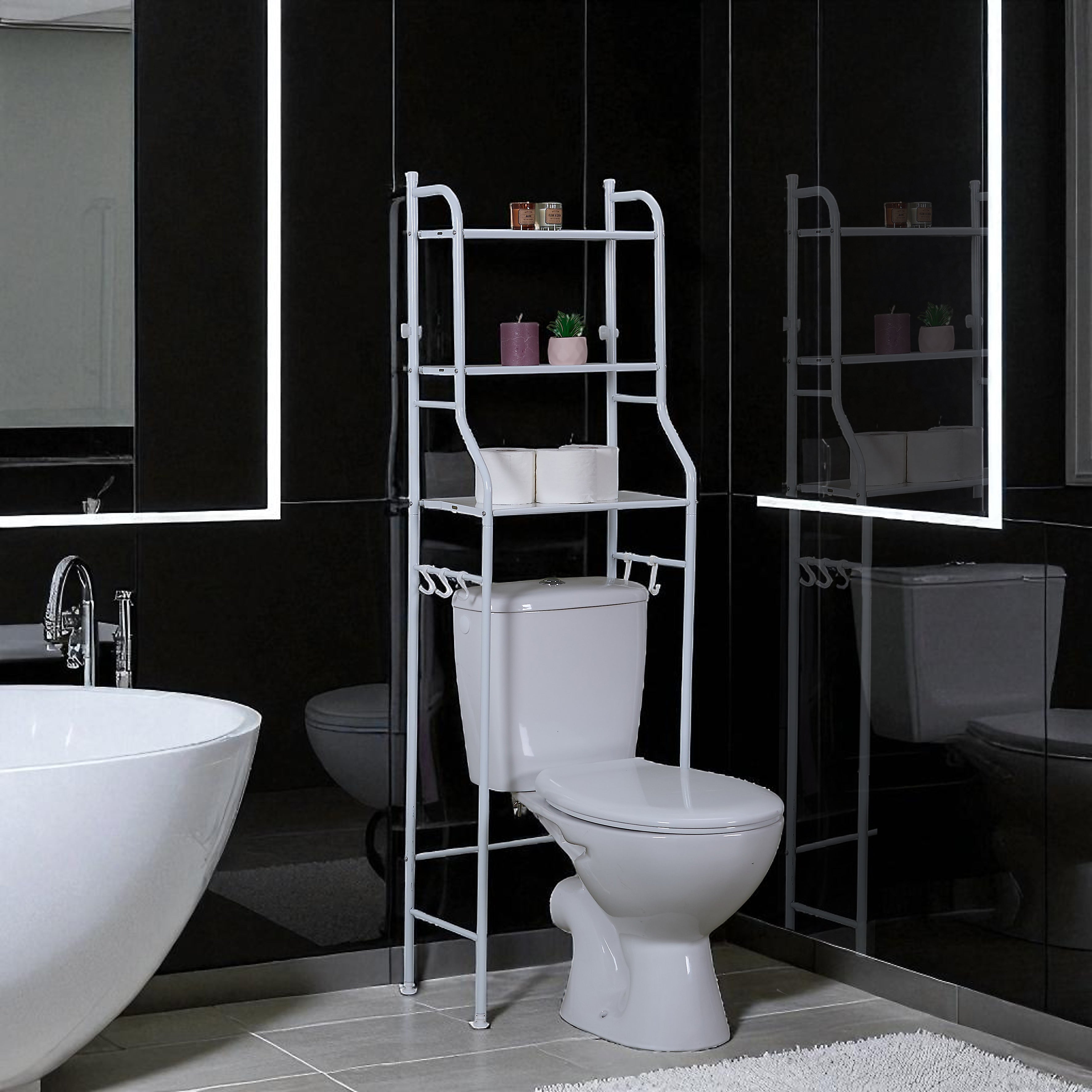ETAGERE DE RANGEMENT WC 150X47X25CM