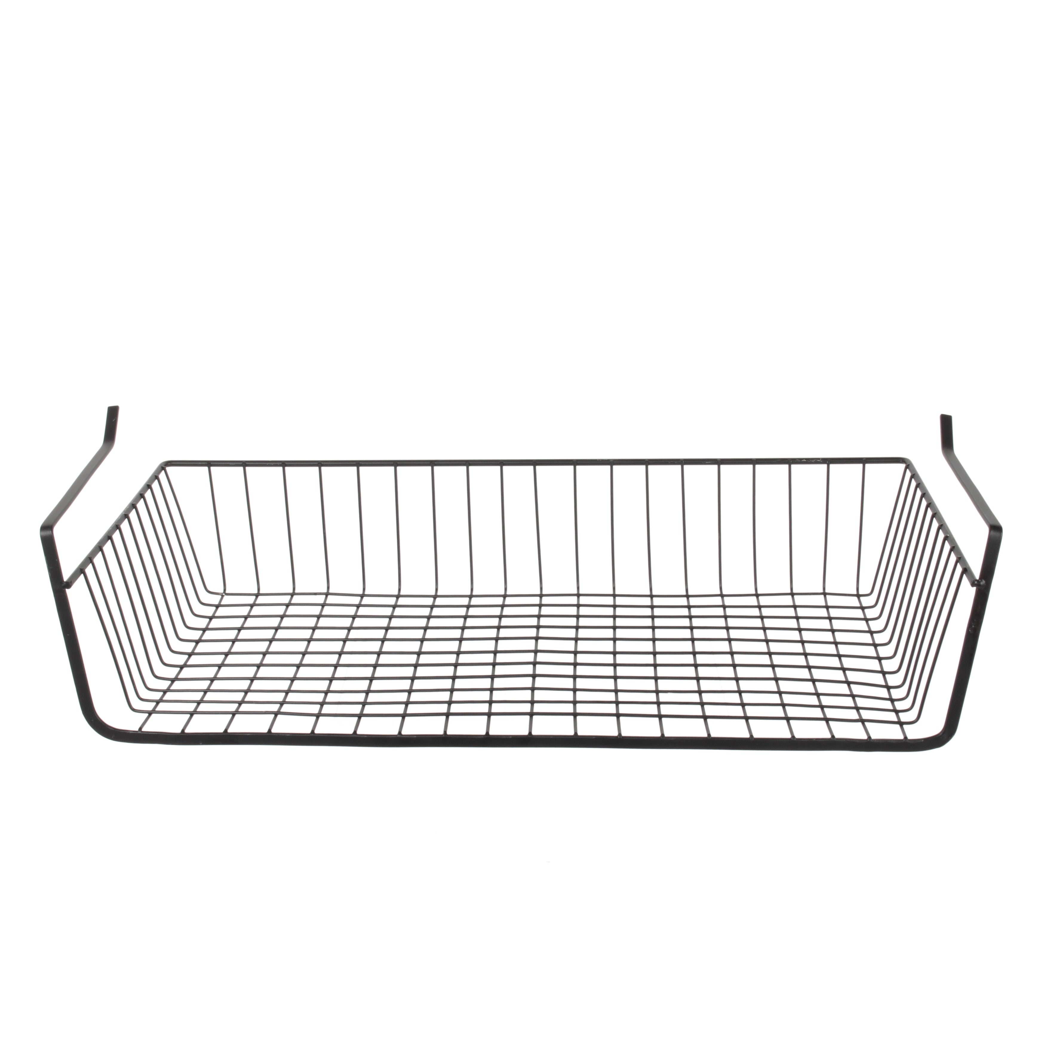 PANIER SUSPENDU METAL FILAIRE NOIR 56X14X26CM