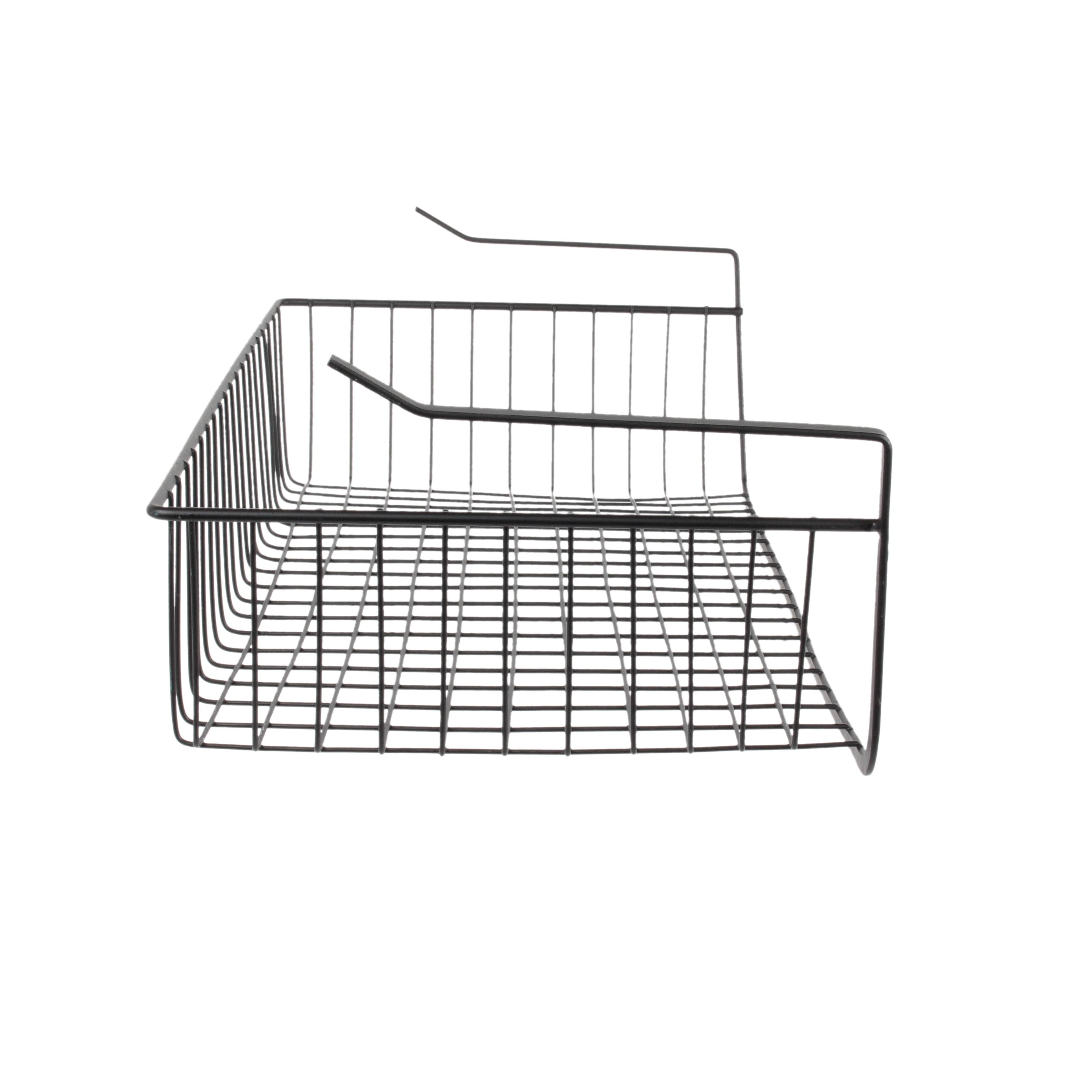 PANIER SUSPENDU METAL FILAIRE NOIR 56X14X26CM