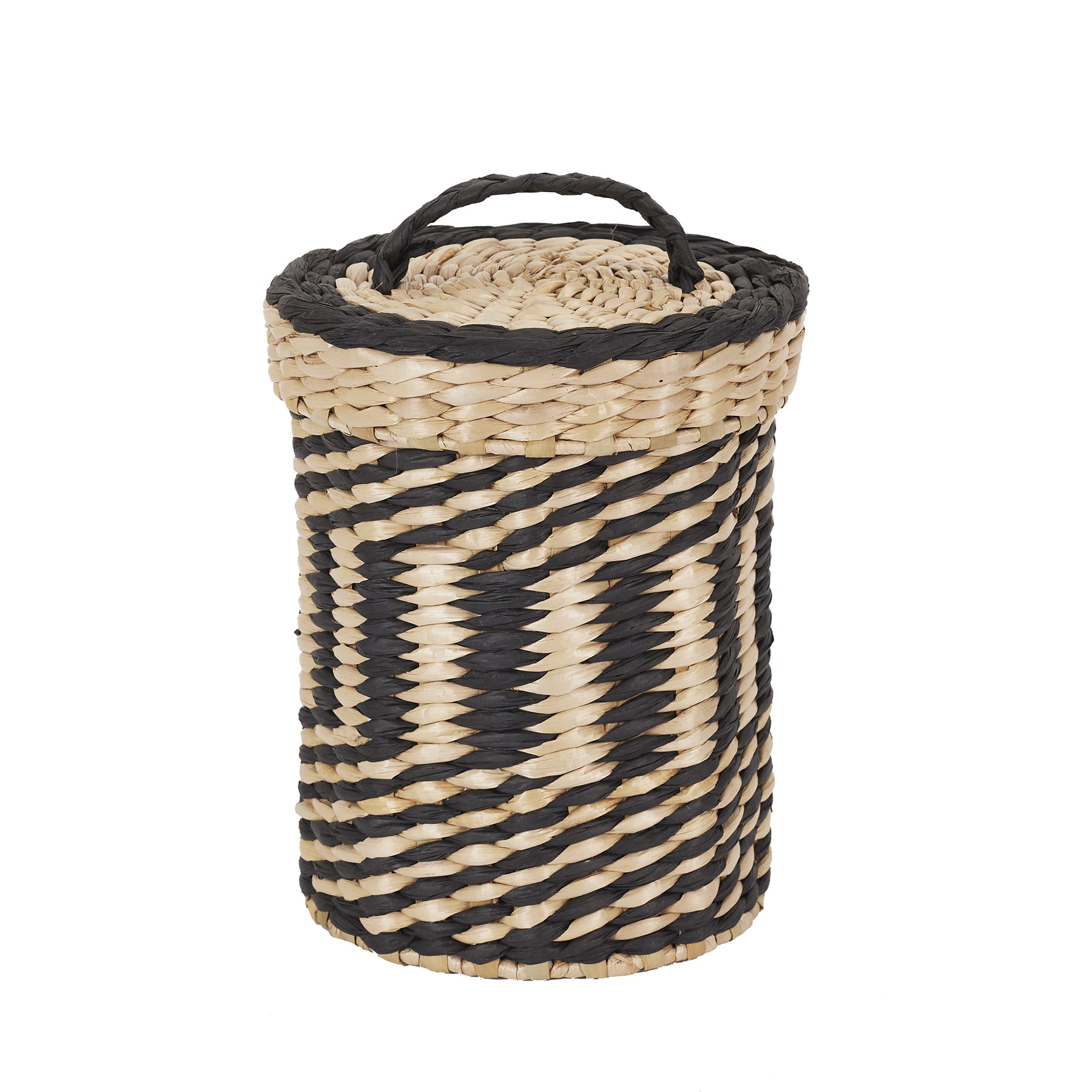 PANIER TRESSE AVEC COUVERCLE X2