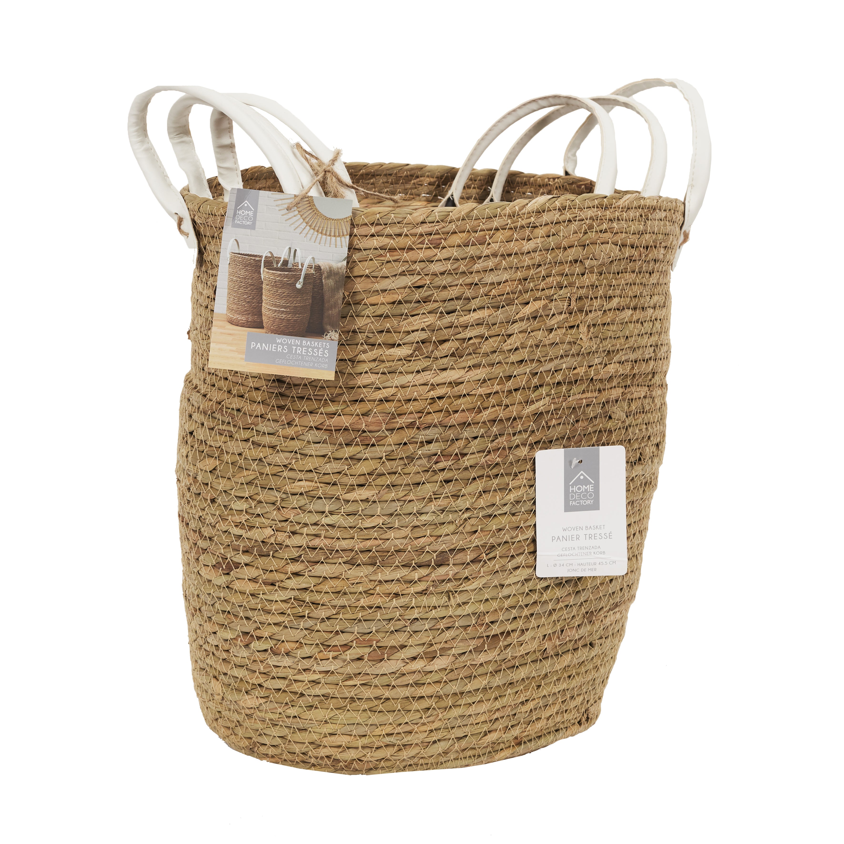 PANIER TRESSE ANSES SIMILI X3