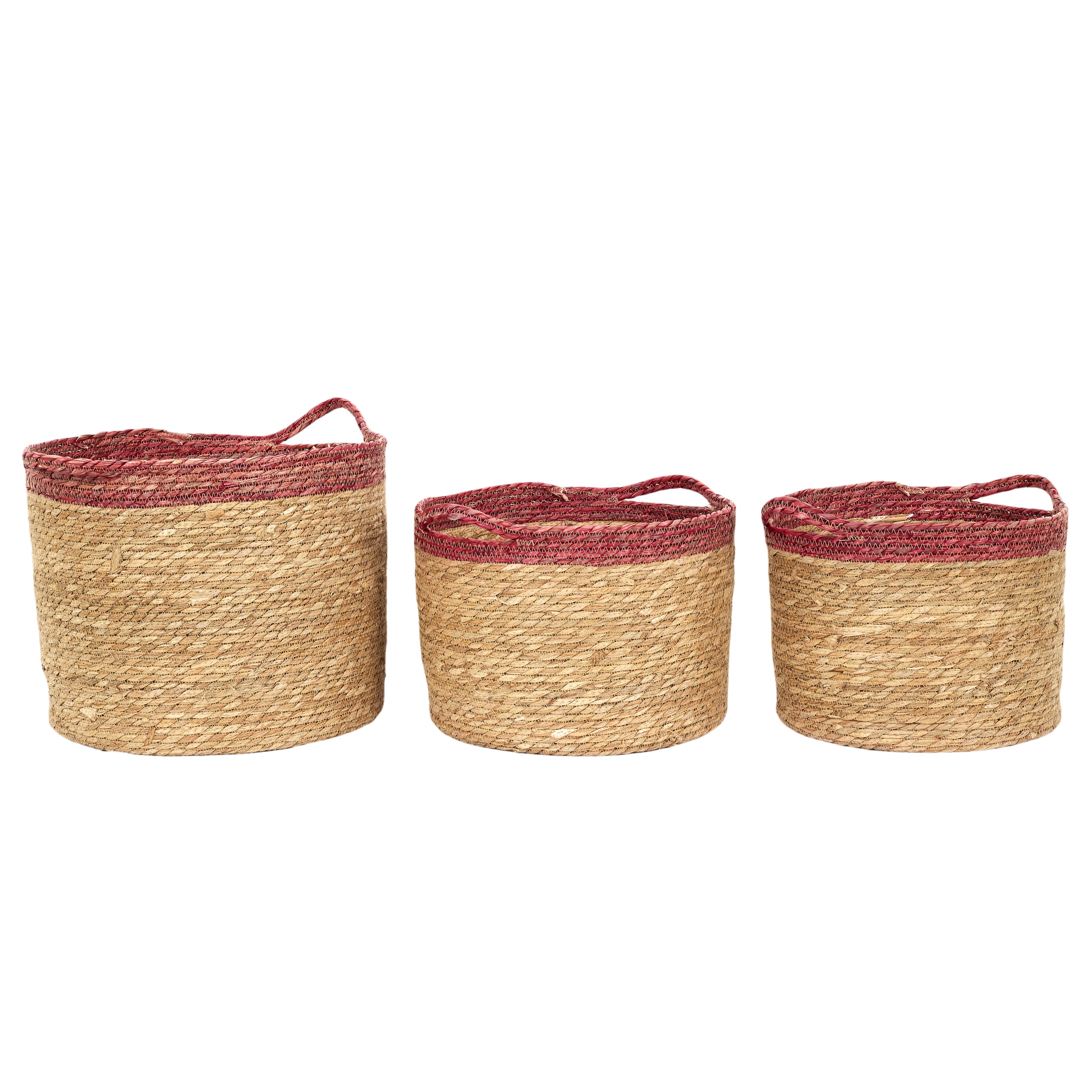 PANIER TRESSE BICOLORE X3