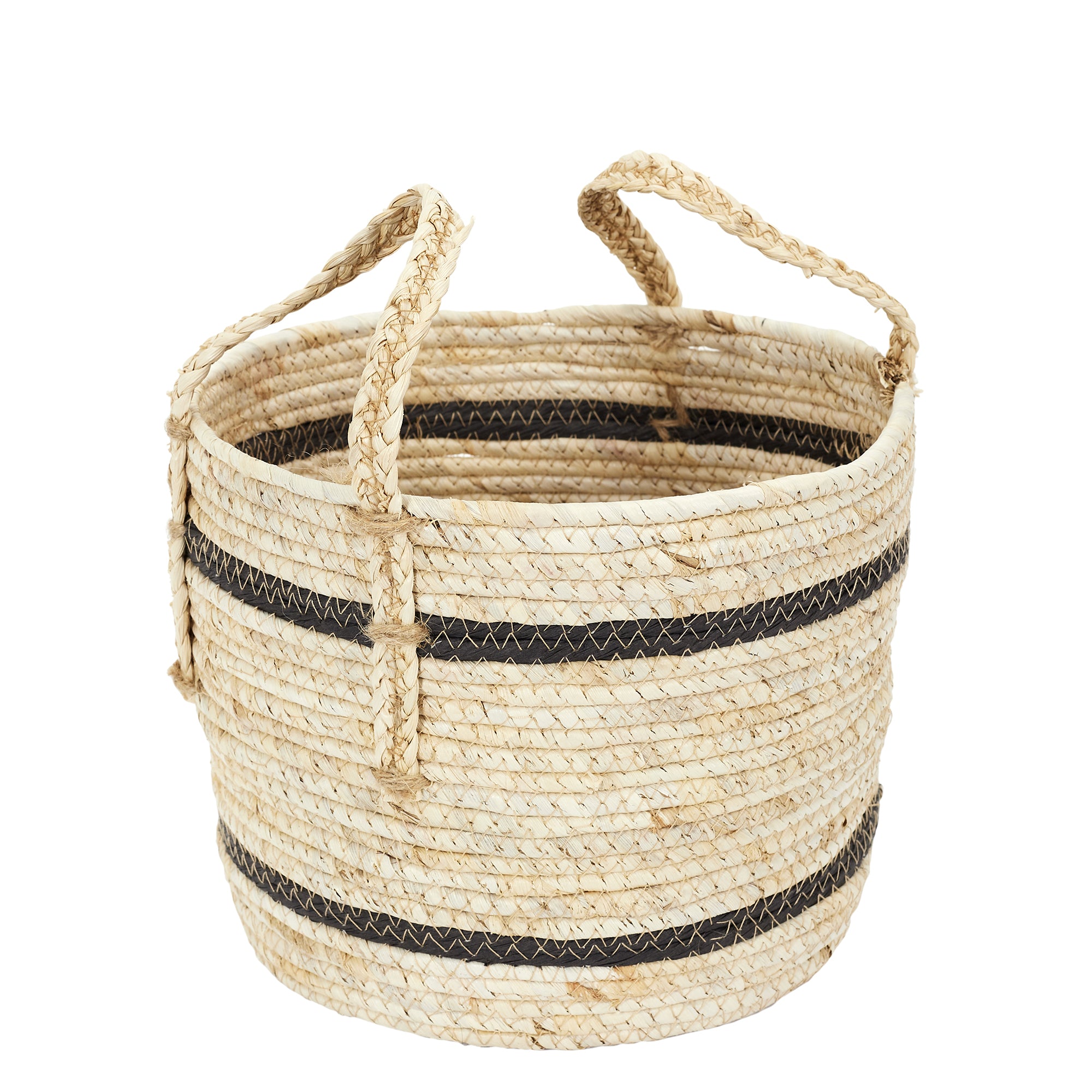 PANIER BICOLORE FIBRE DE MAIS X3