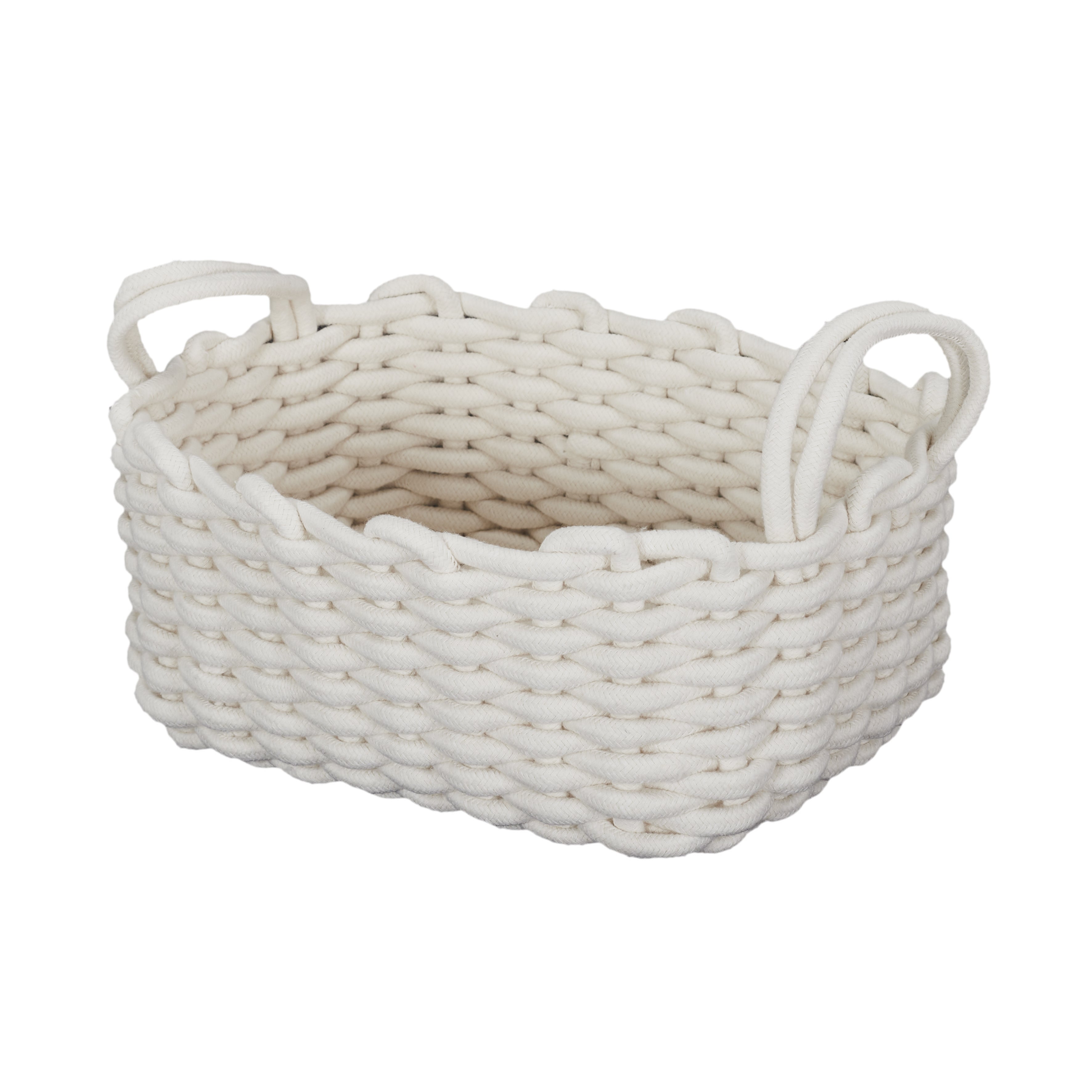 PANIER TRICOT BLANC X3