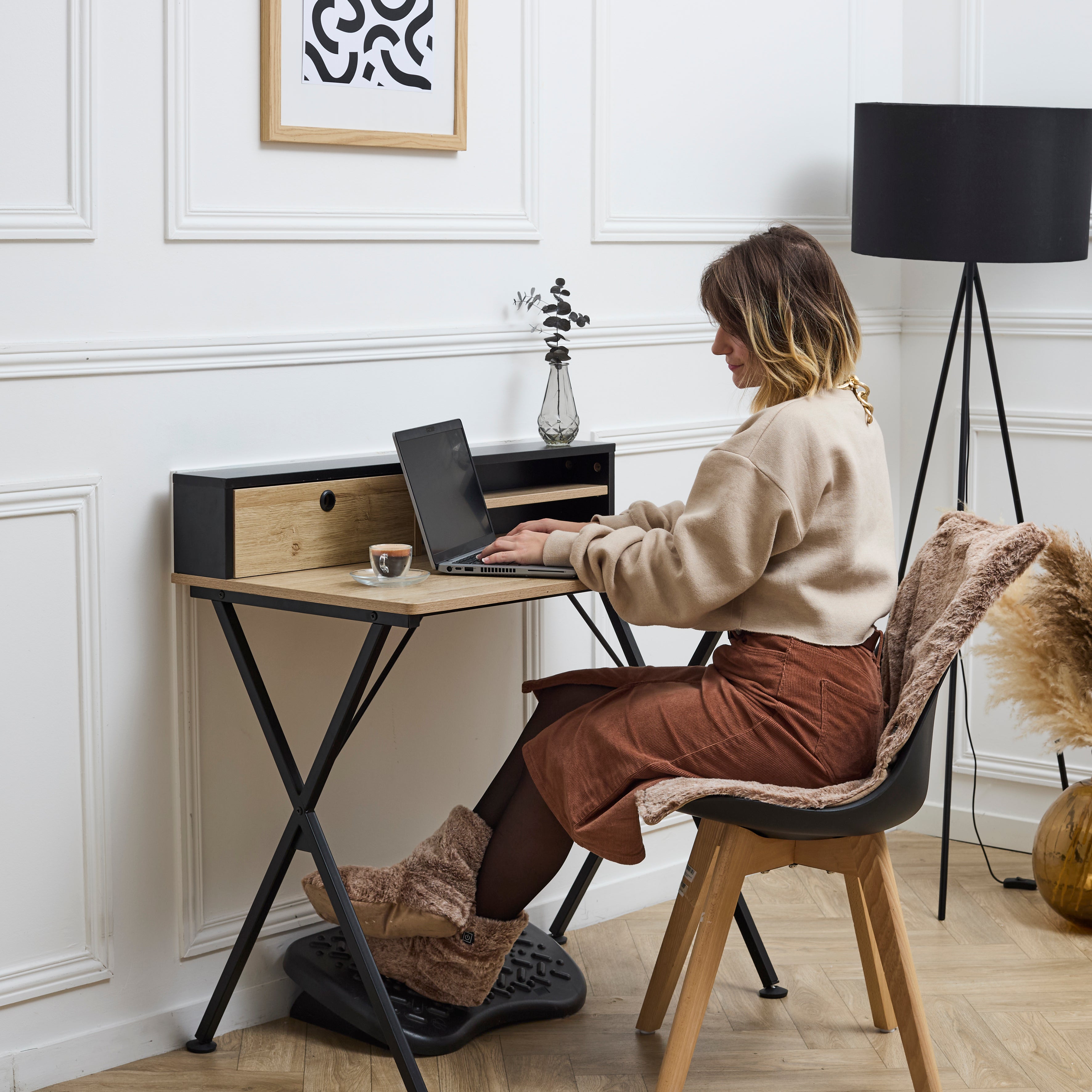 JETE DE CHAISE CHAUFFANT USB