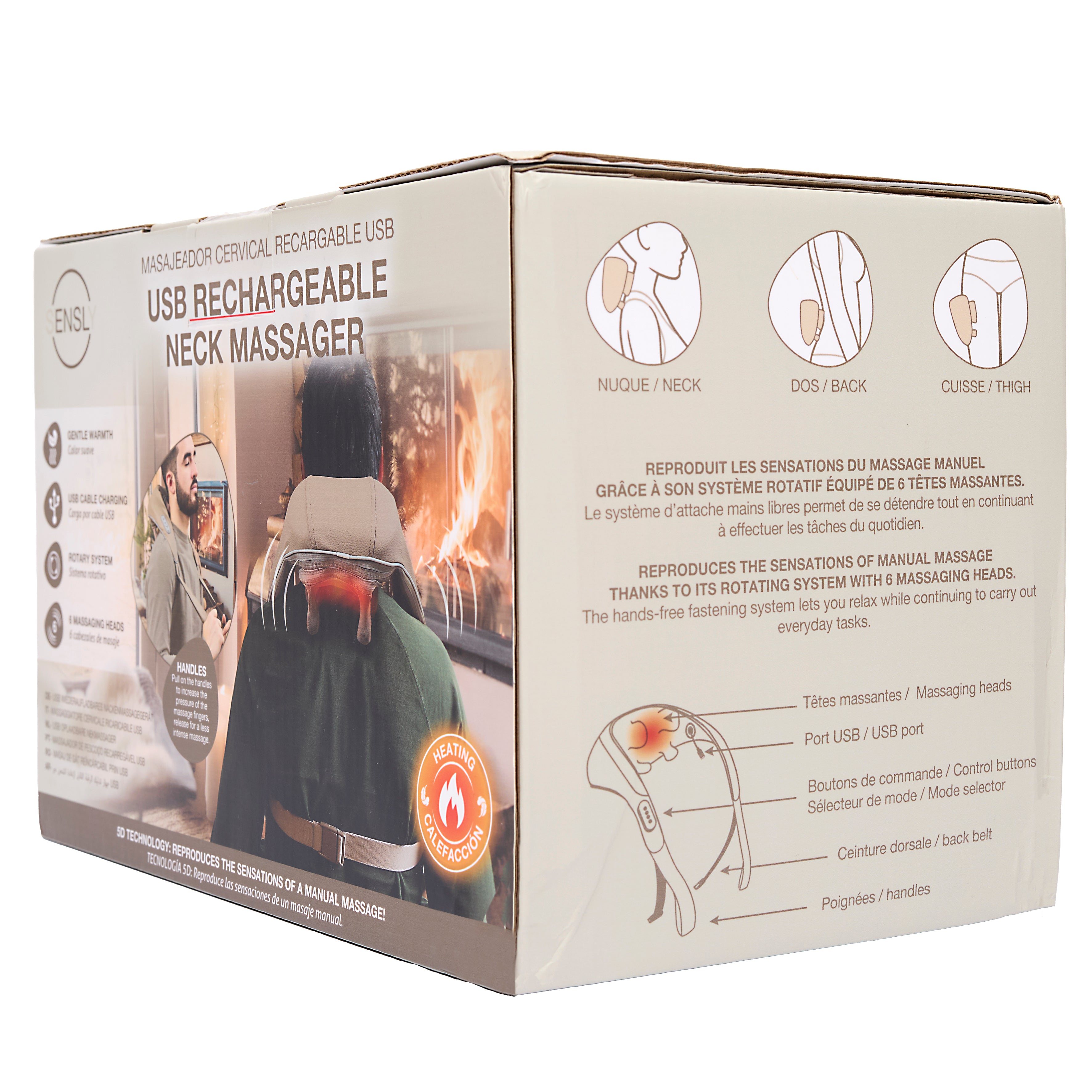 MASSEUR DE NUQUE RECHARGEABLE USB