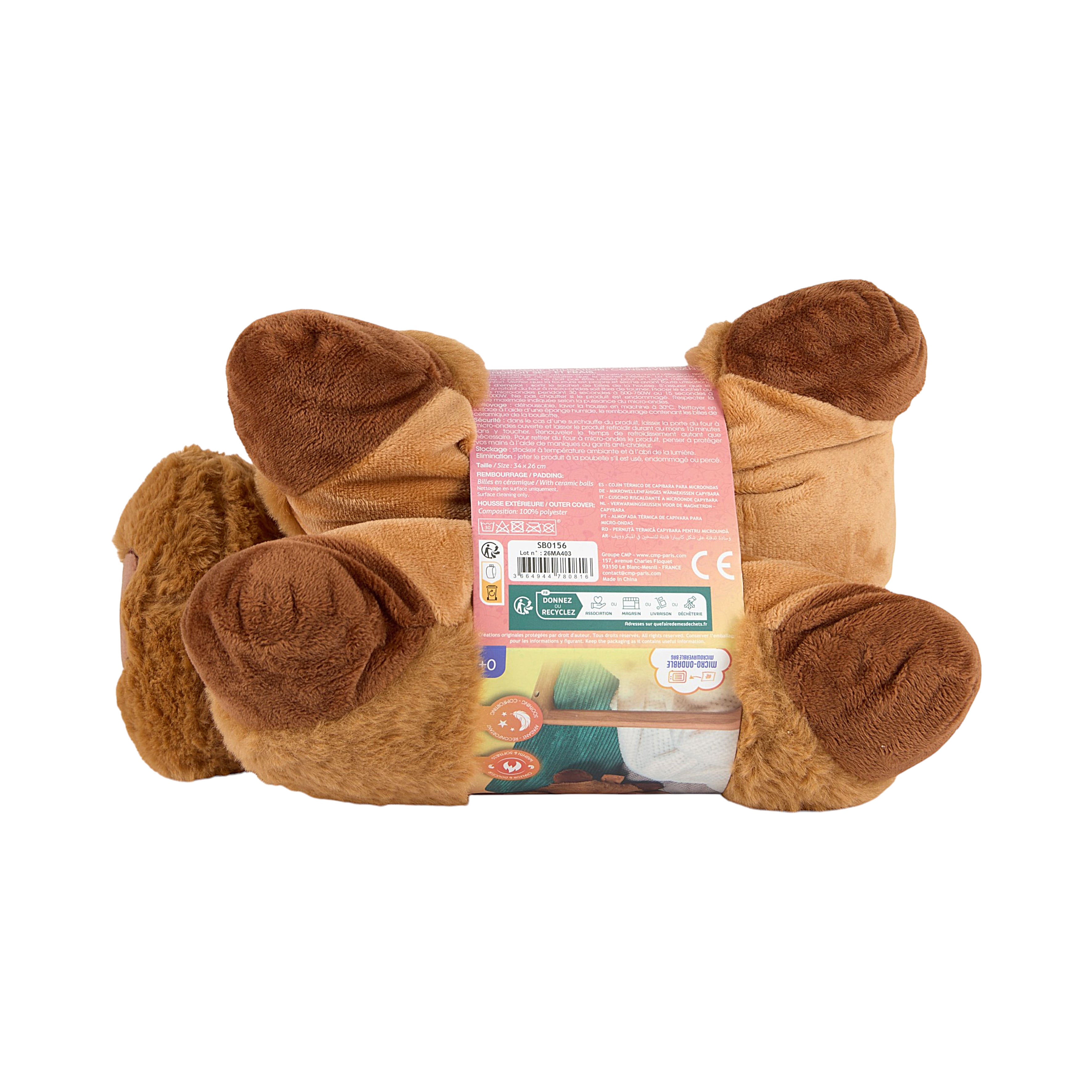 BOUILLOTTE COUSSIN MICRO ONDABLE CAPYBARA