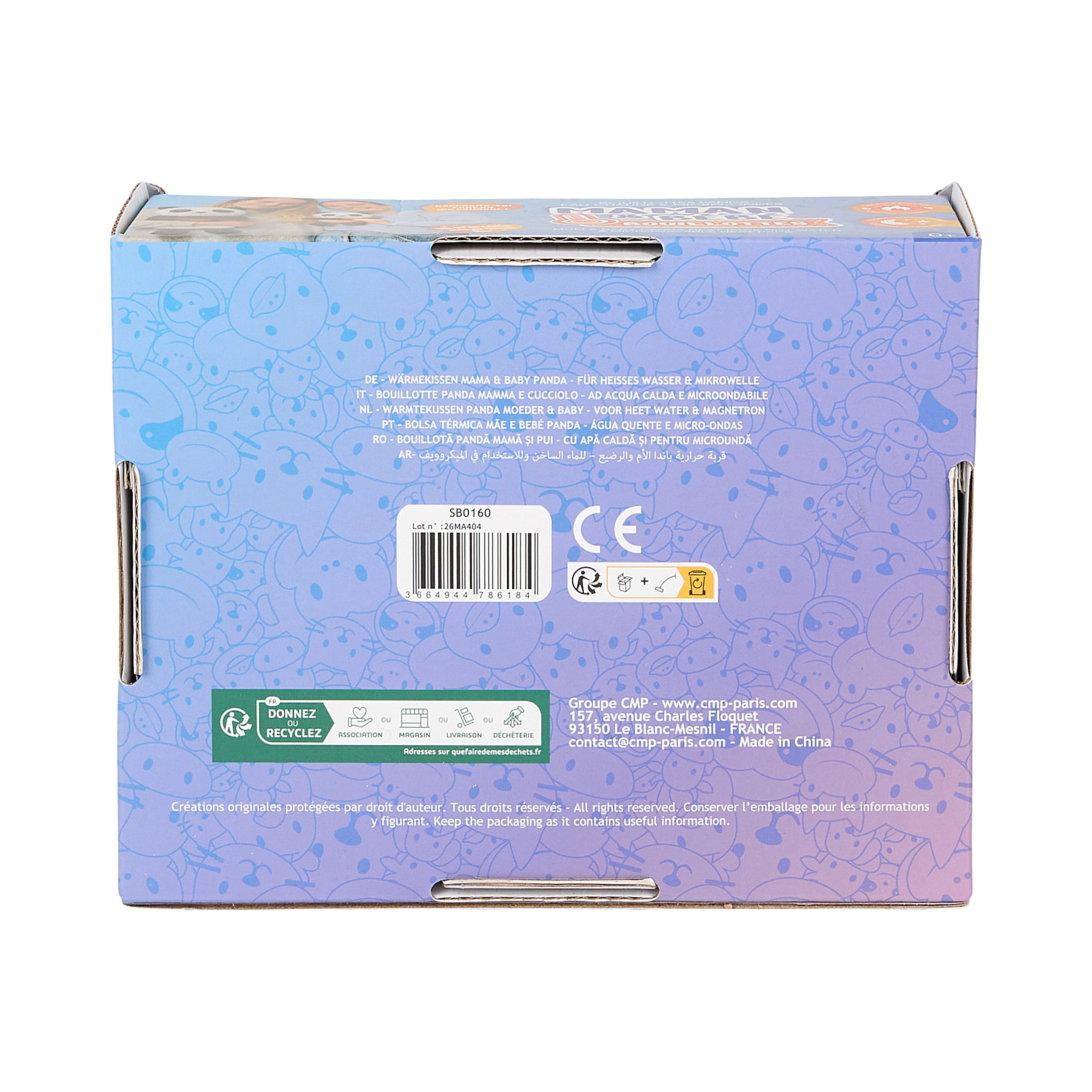 BOUILLOTTE MICRO ONDABLE MAMAN BEBE PANDA