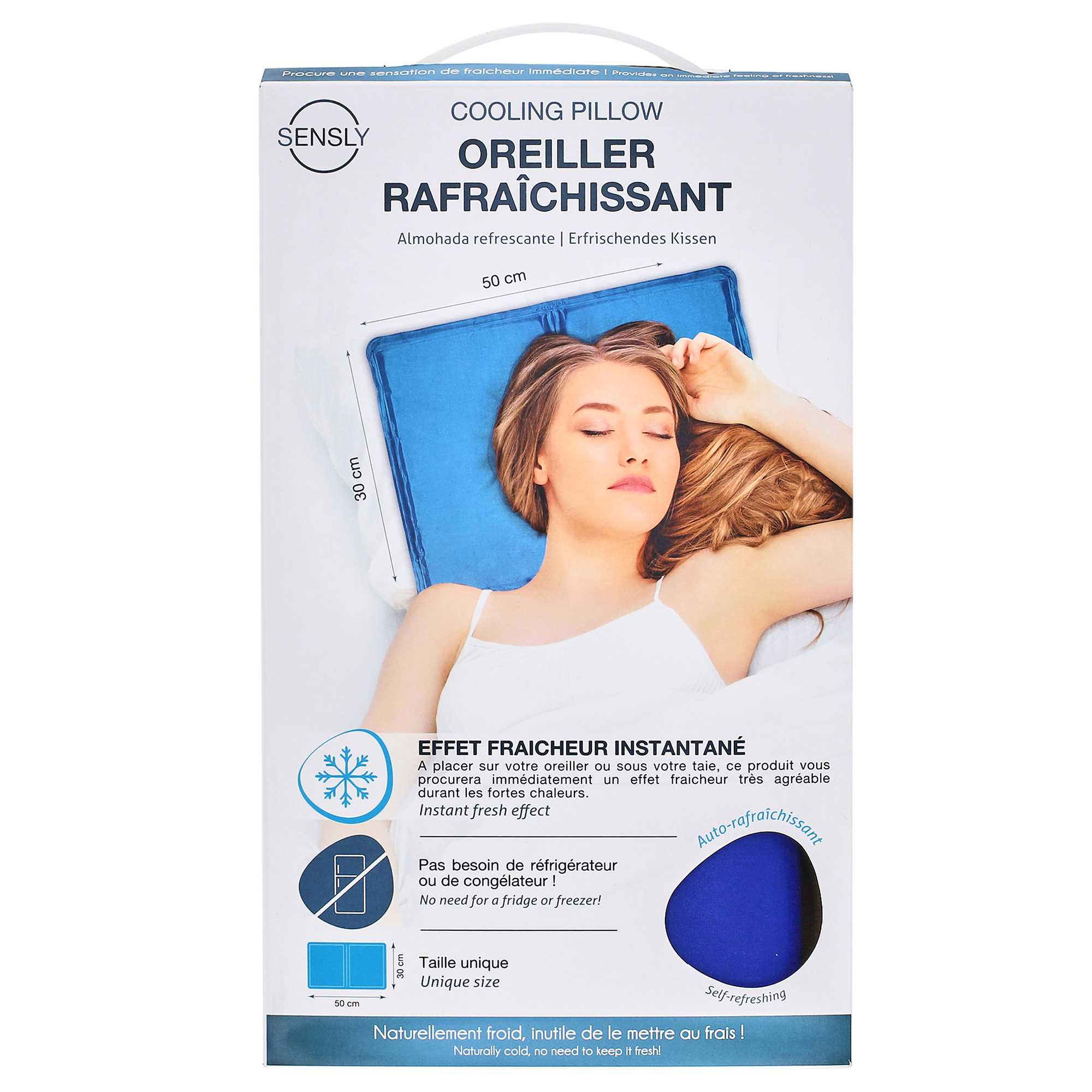SUR OREILLER RAFRAICHISSANT 50X30CM