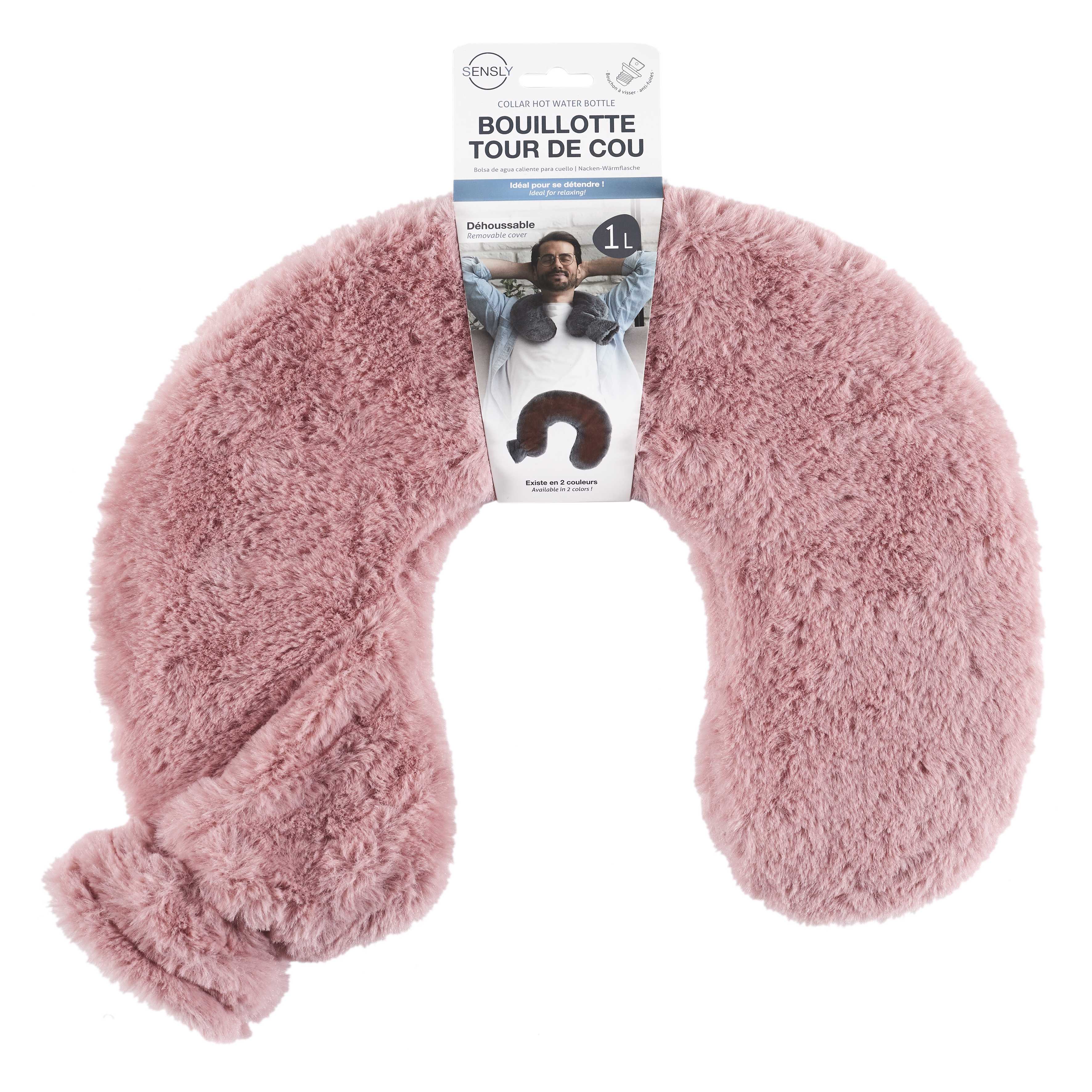 BOUILLOTTE TOUR DE COU IMITATION FOURRURE