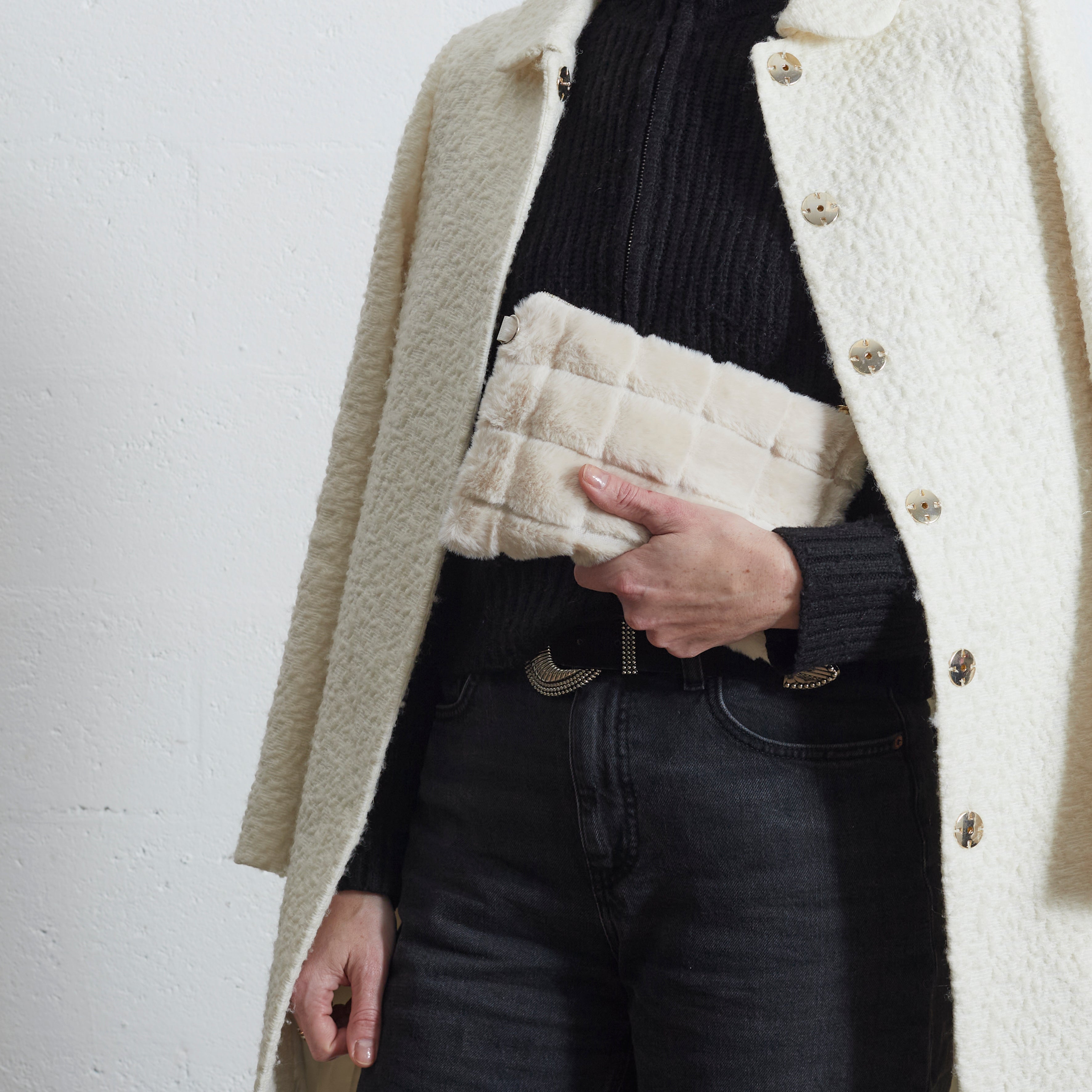 POCHETTE FLUFFY FAUSSE FOURRURE