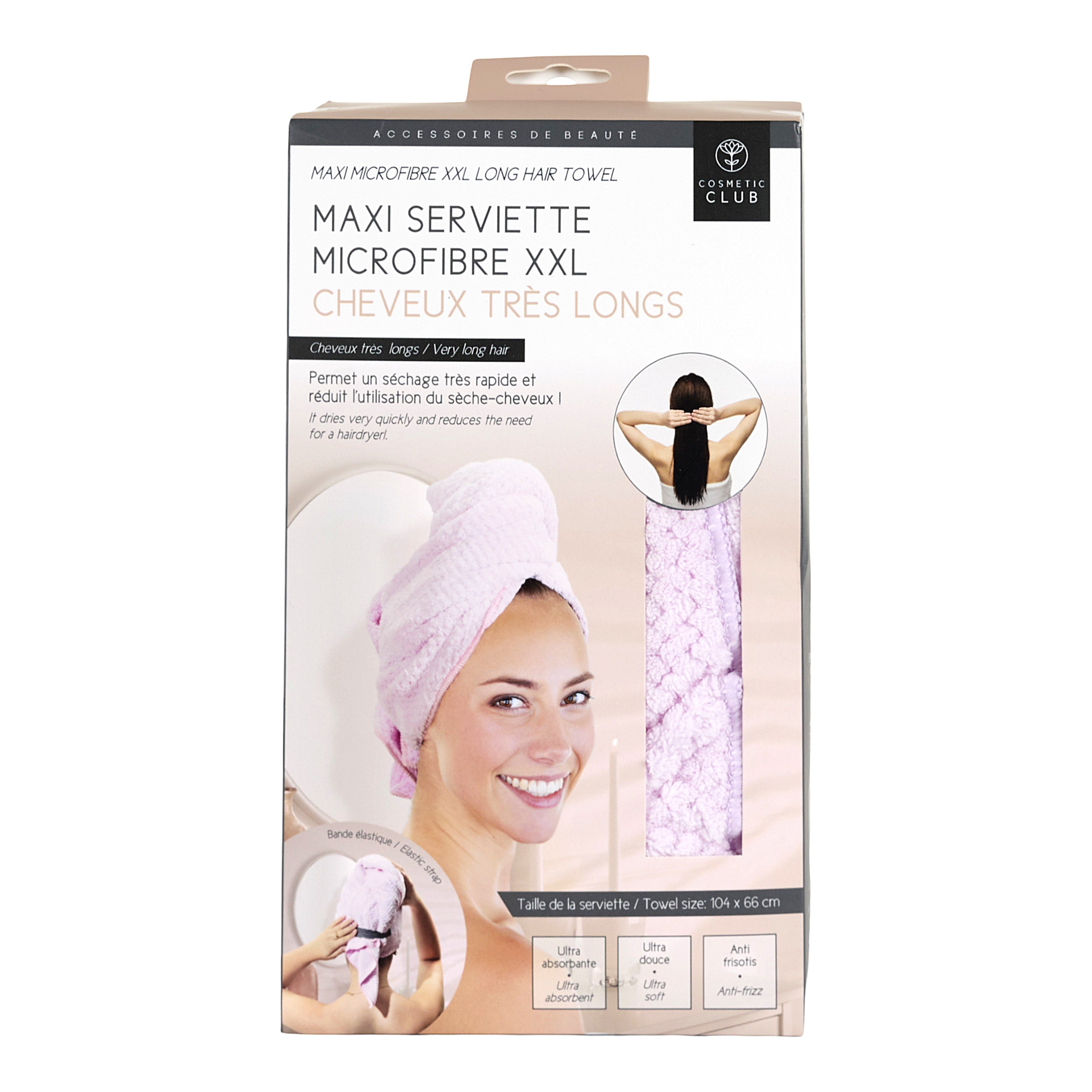 SERVIETTE MICROFIBRE CHEVEUX XXL