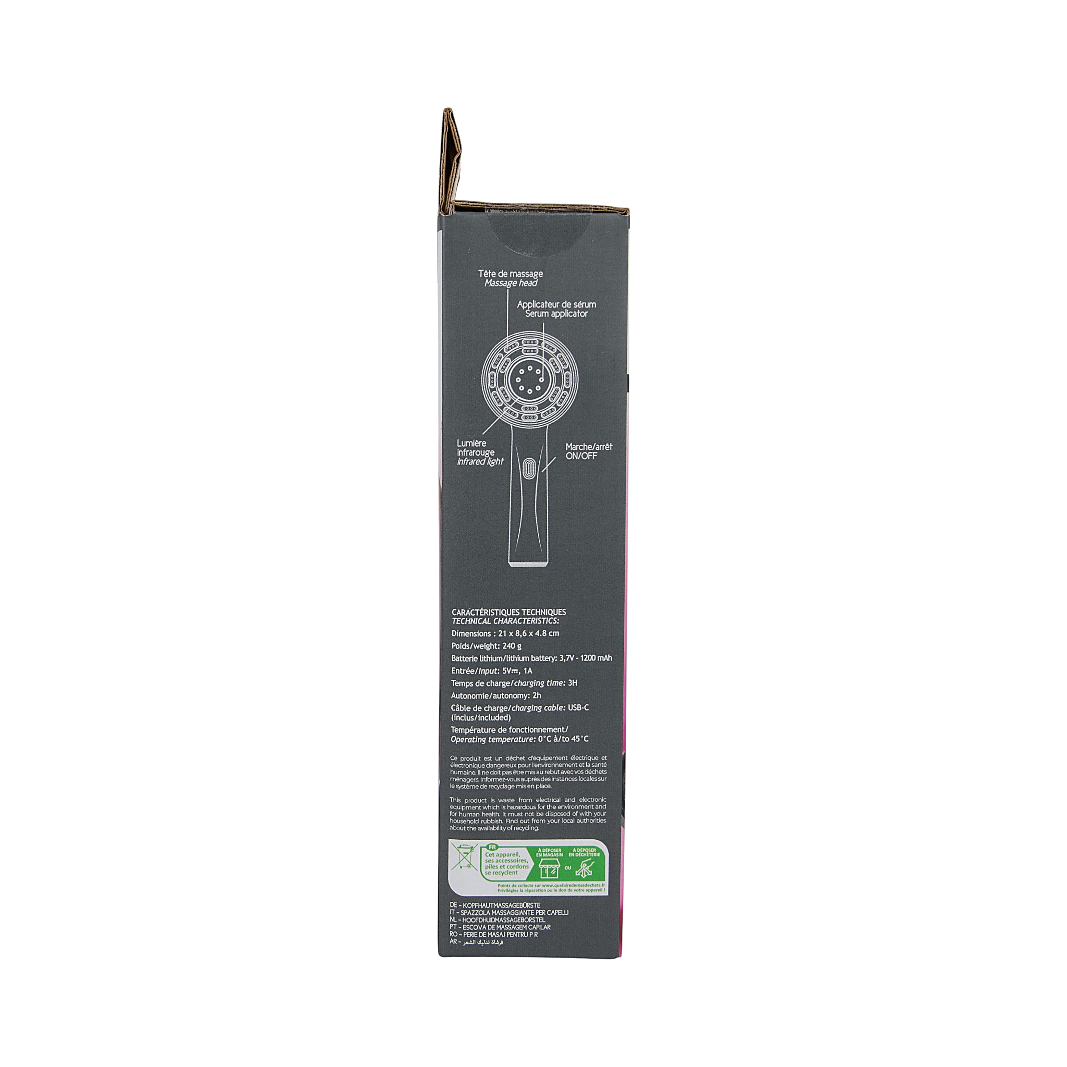 BROSSE SOIN MASSANTE USB