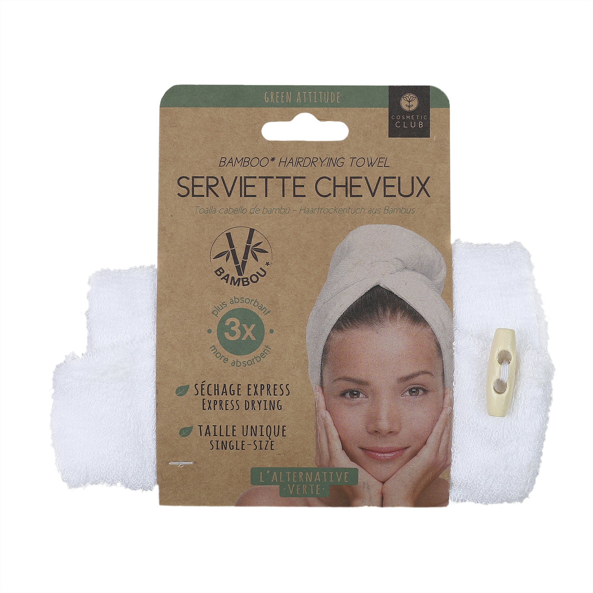 SERVIETTE MAGIQUE CHEVEUX BAMBOU