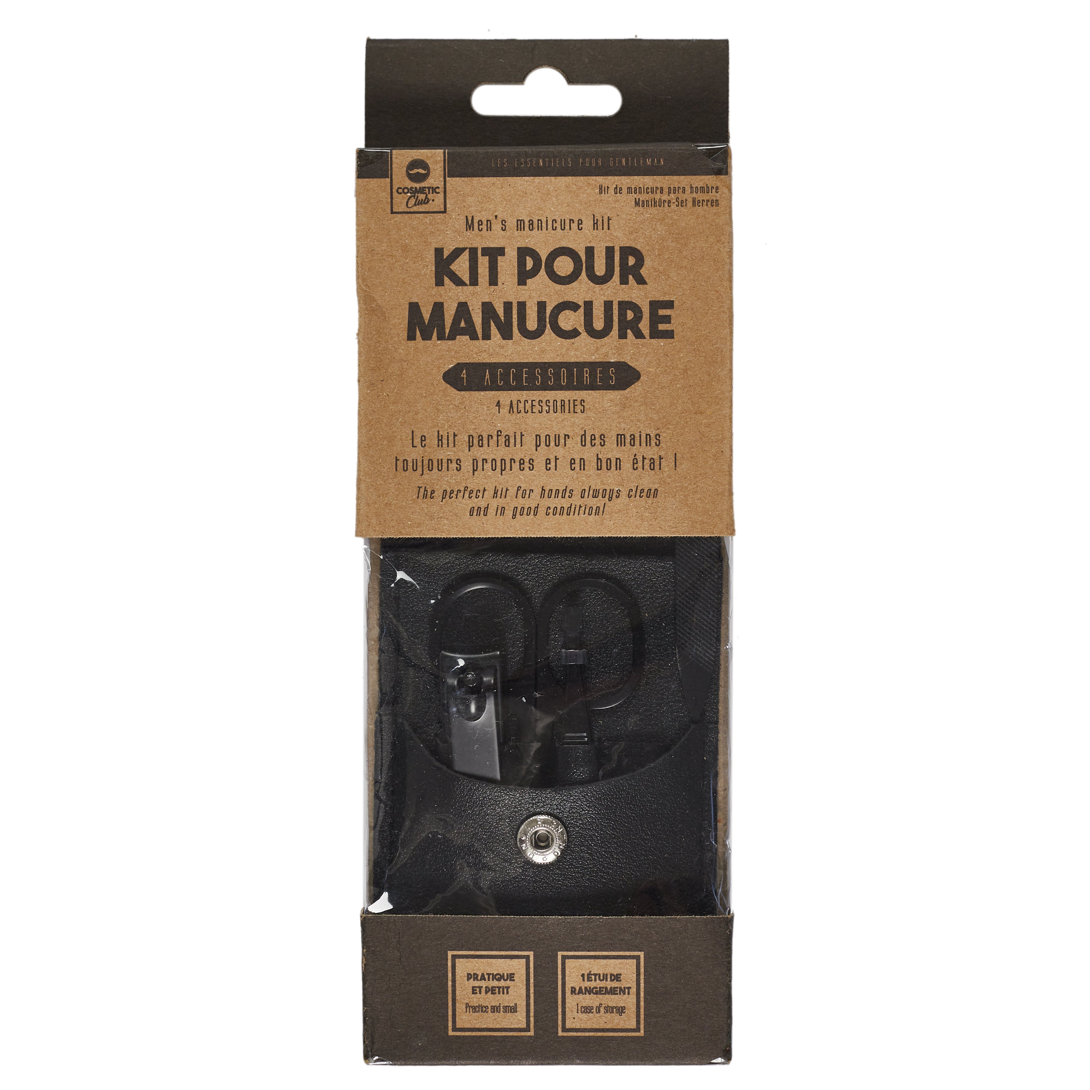 KIT MANUCURE HOMME 4 ACCESSOIRES