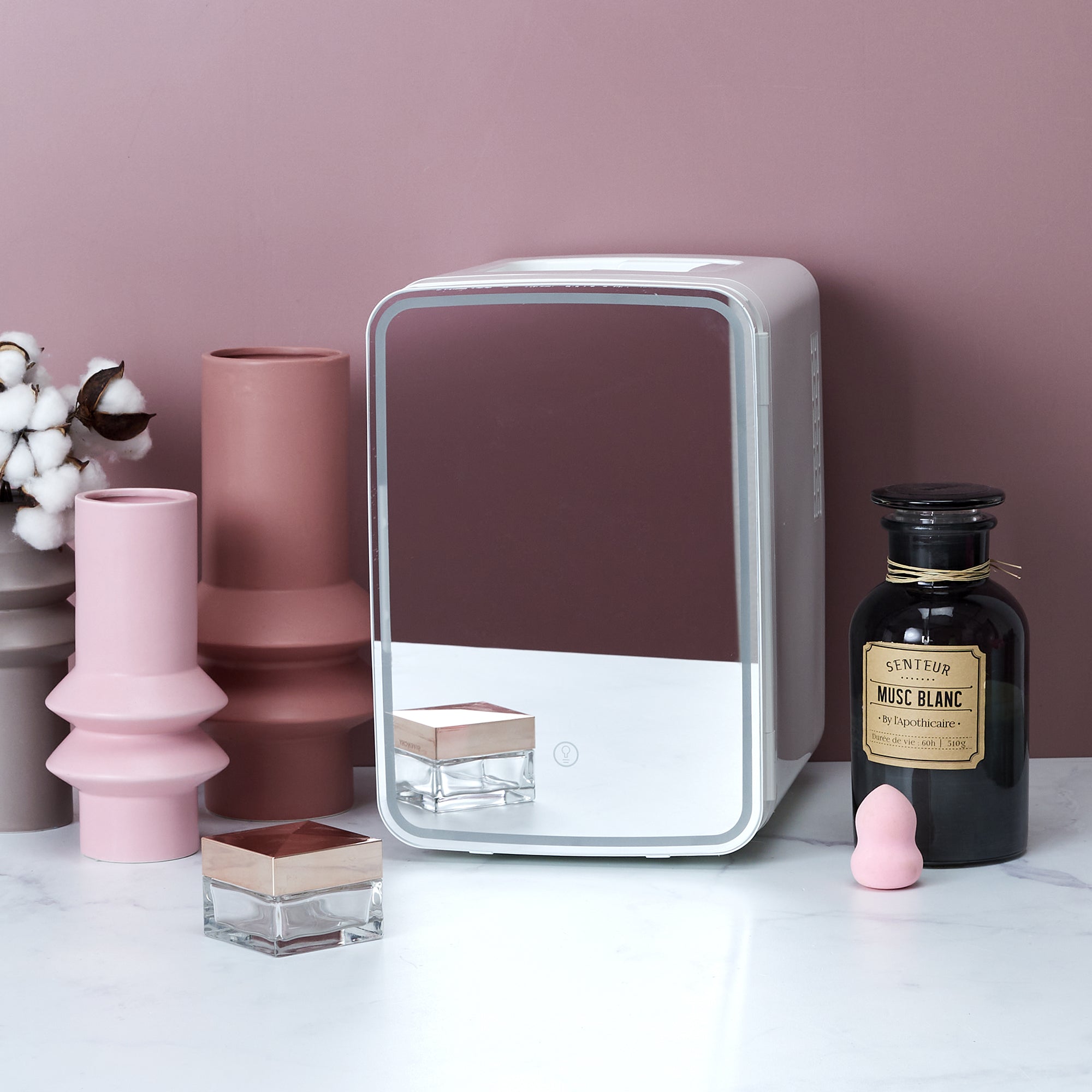 REFRIGERATEUR COSMETIQUE MIROIR LED
