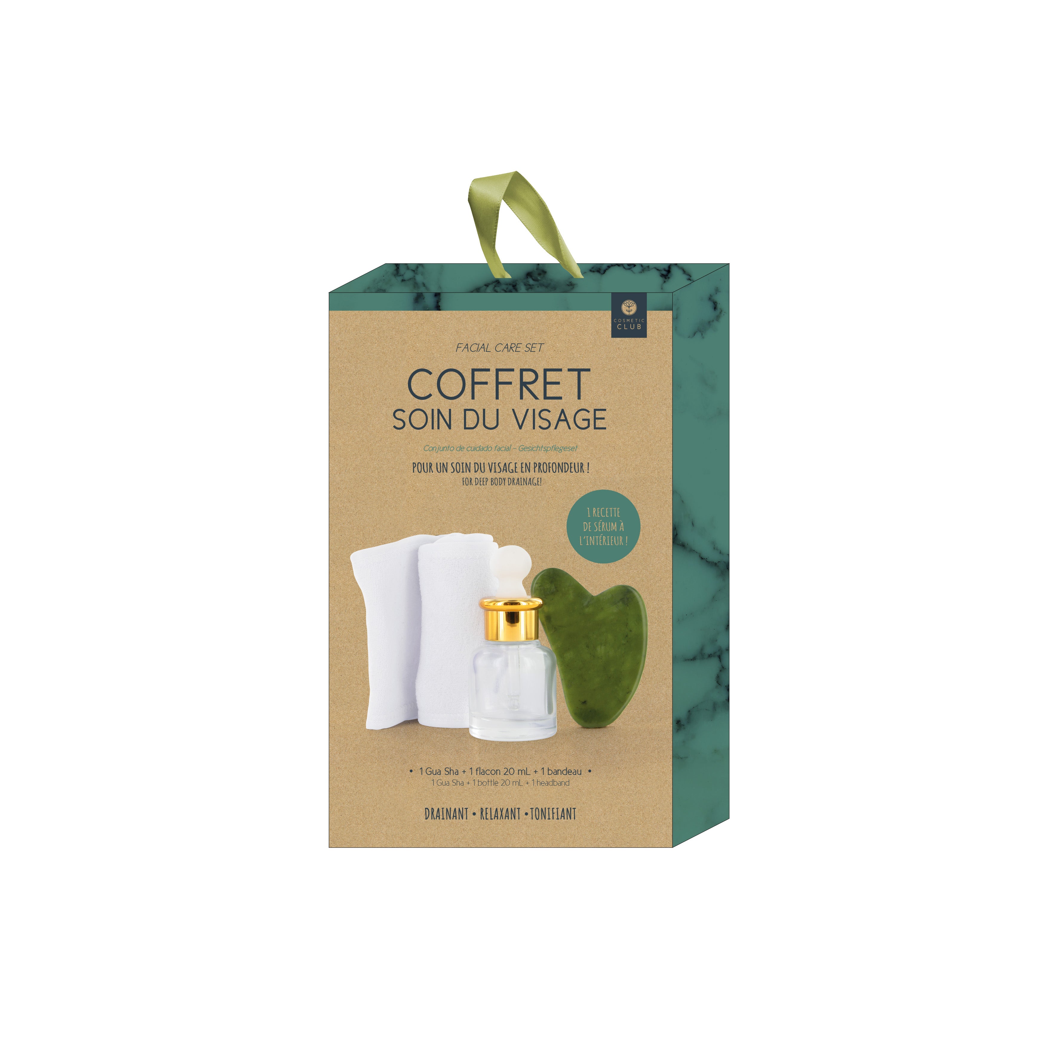 COFFRET MASSAGE GUASHA VISAGE 3 ACCESSOIRES