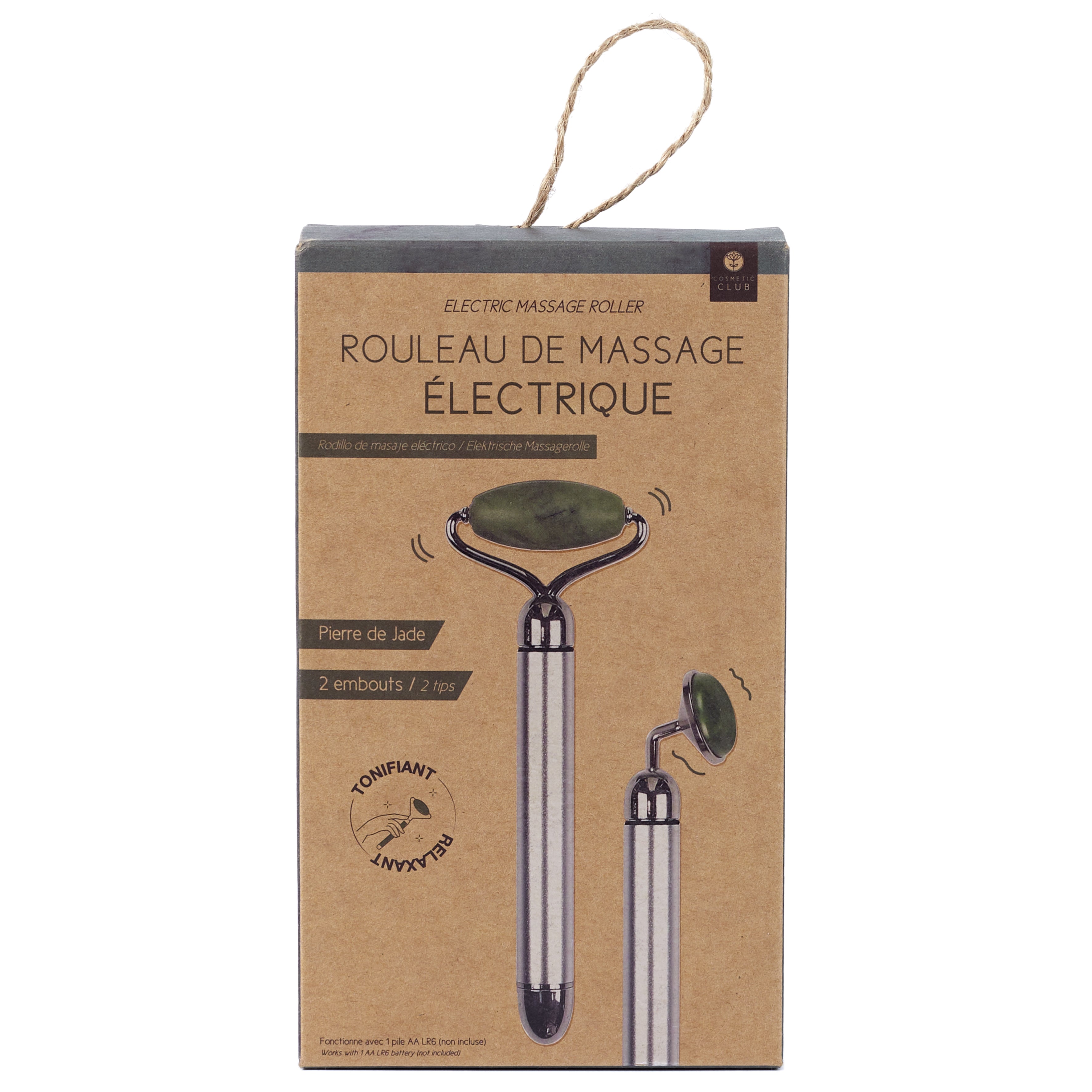 ROULEAU DE MASSAGE JADE ELECTRIQUE VERT