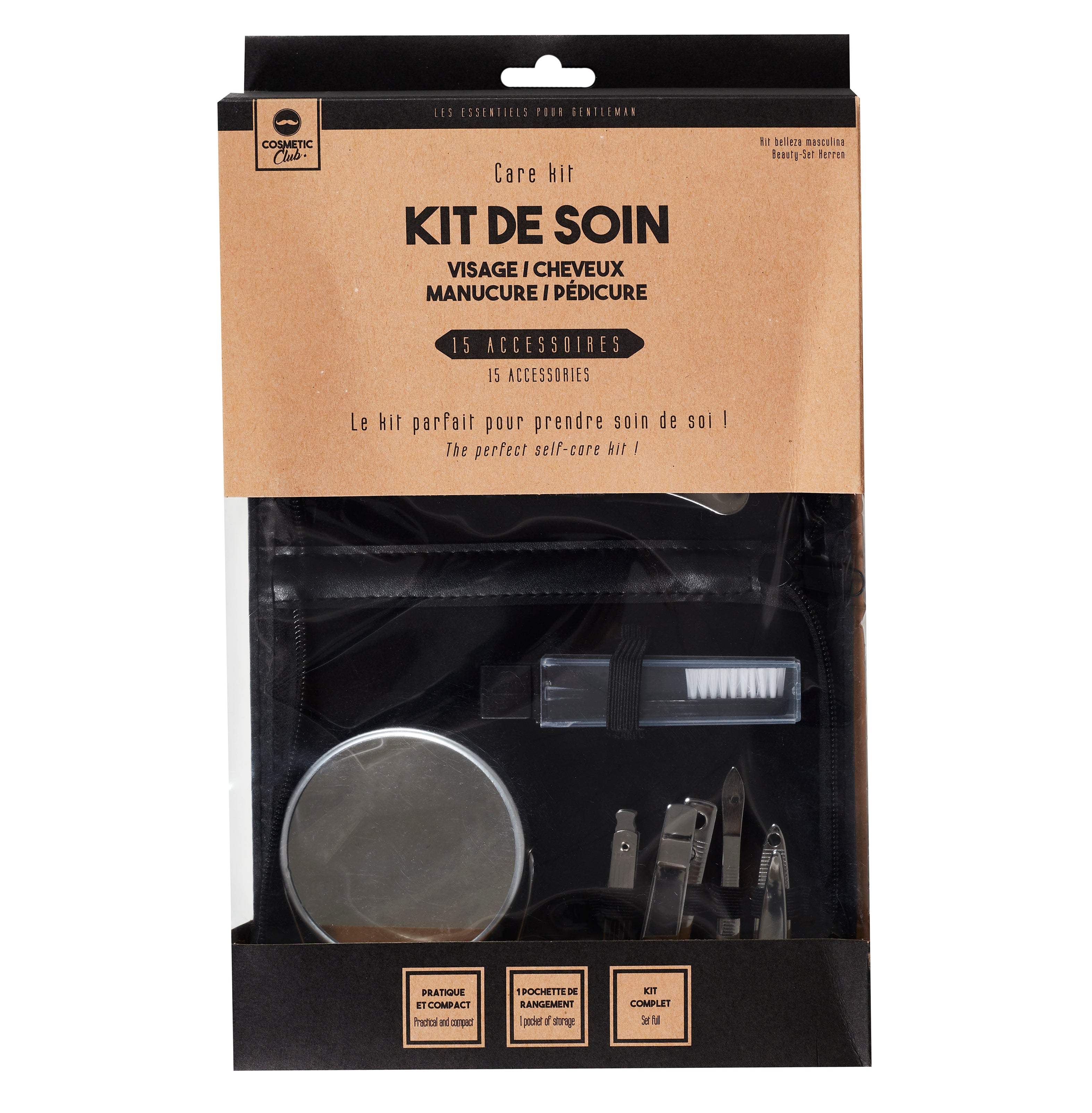 COFFRET BEAUTE HOMME 15 ACCESSOIRES