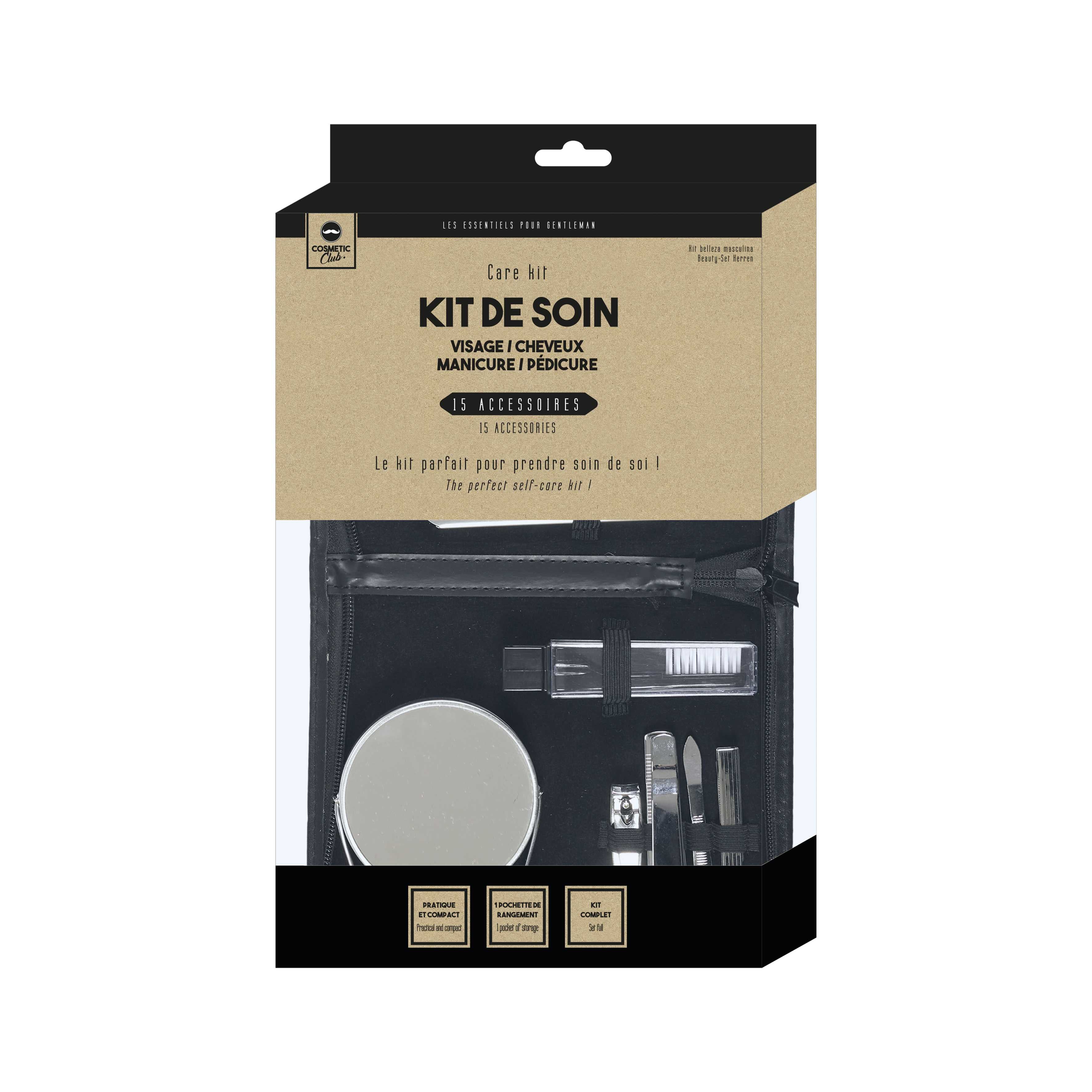 COFFRET BEAUTE HOMME 15 ACCESSOIRES