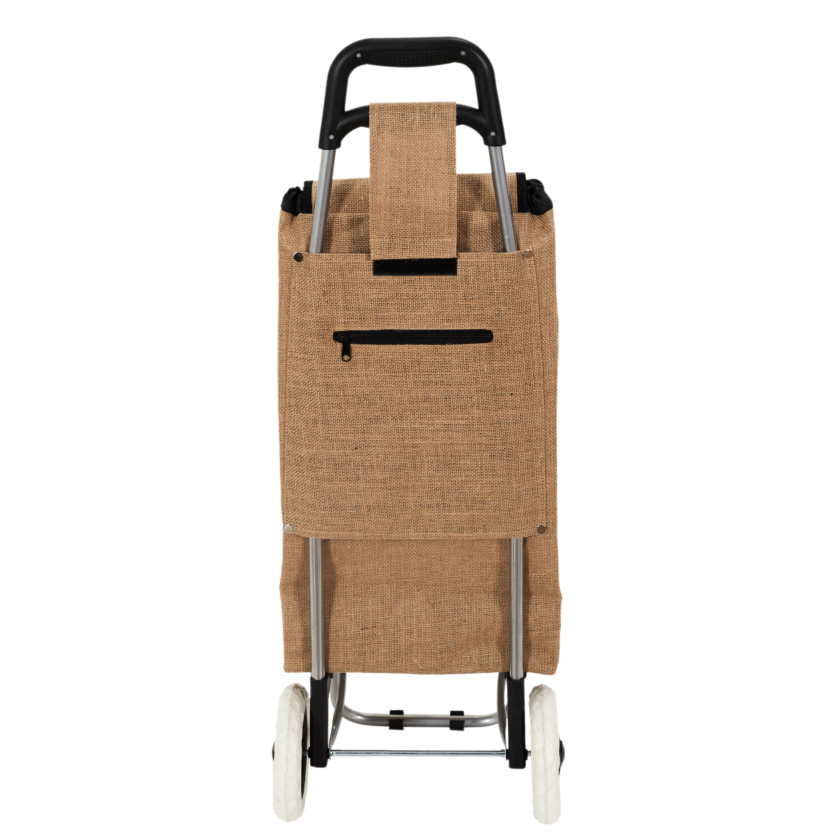 CHARIOT SHOPPING 2 ROUES EN JUTE