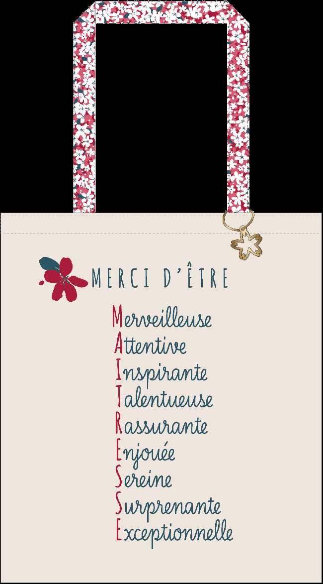 TOTE BAG MERCI POUR CETTE ANNEE