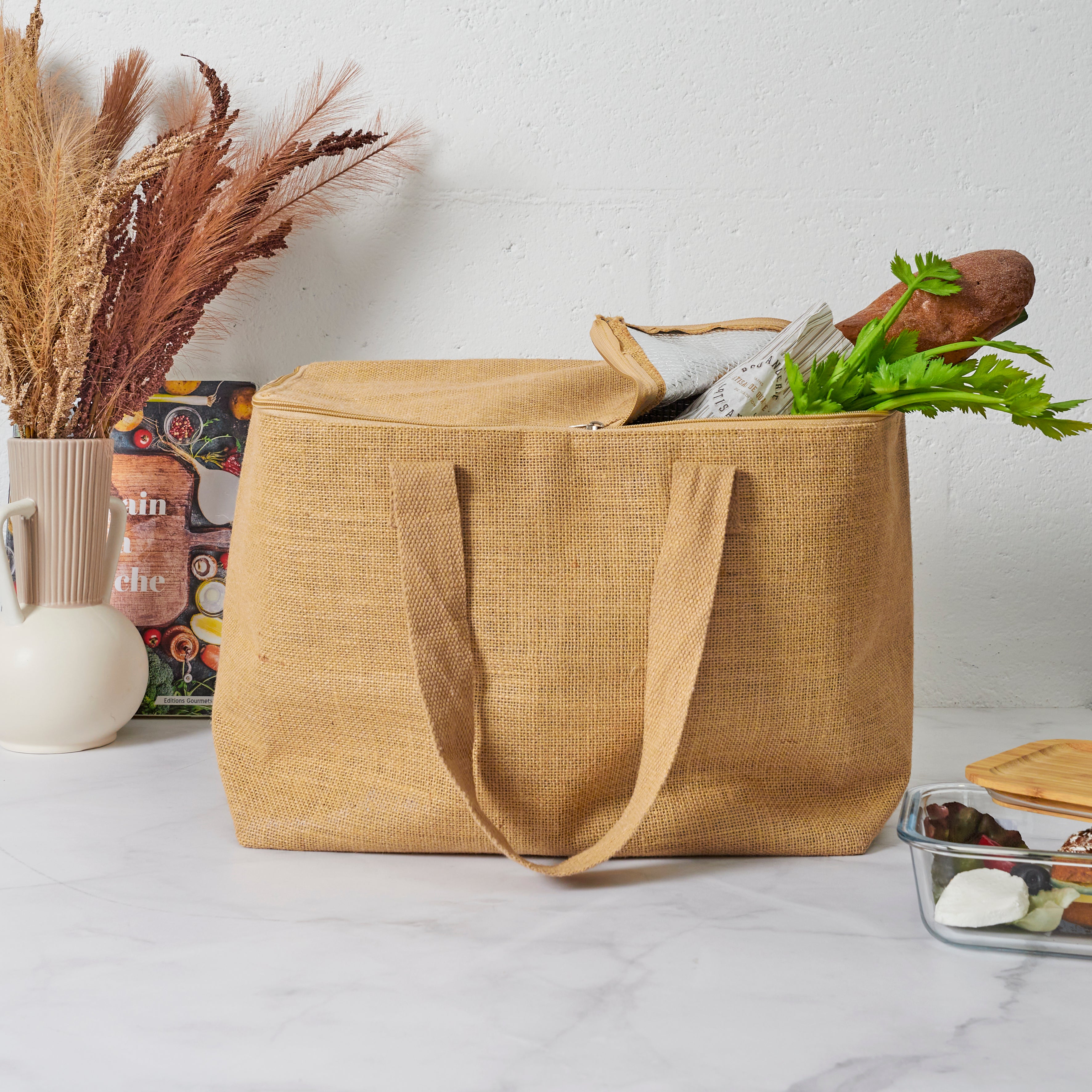 SAC SHOPPING FRAICHEUR JUTE 40X25X30CM