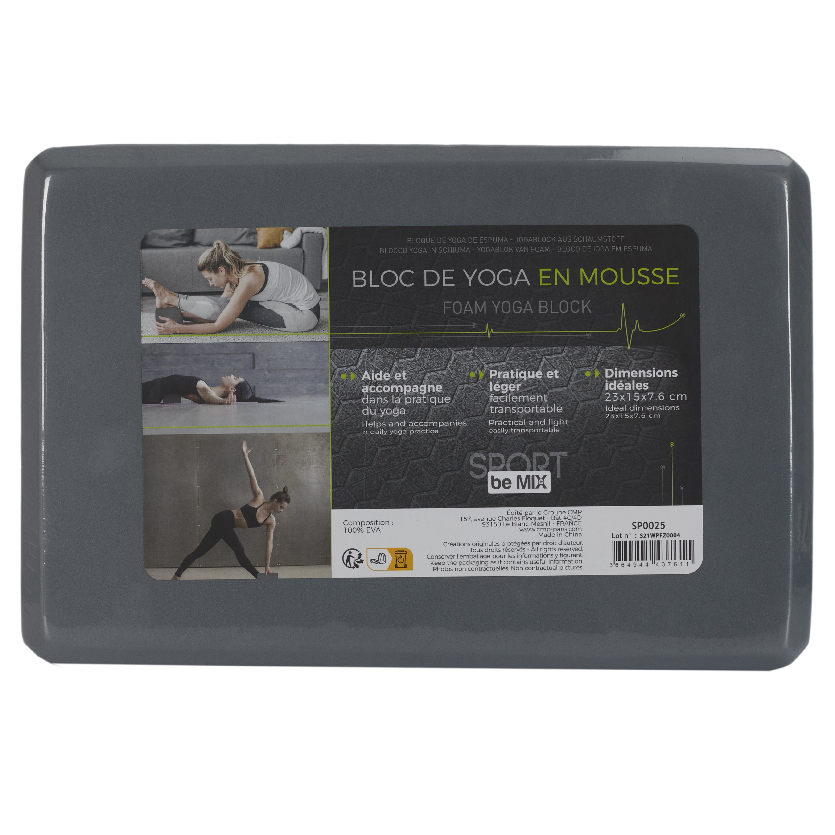 BLOC DE YOGA EN MOUSSE