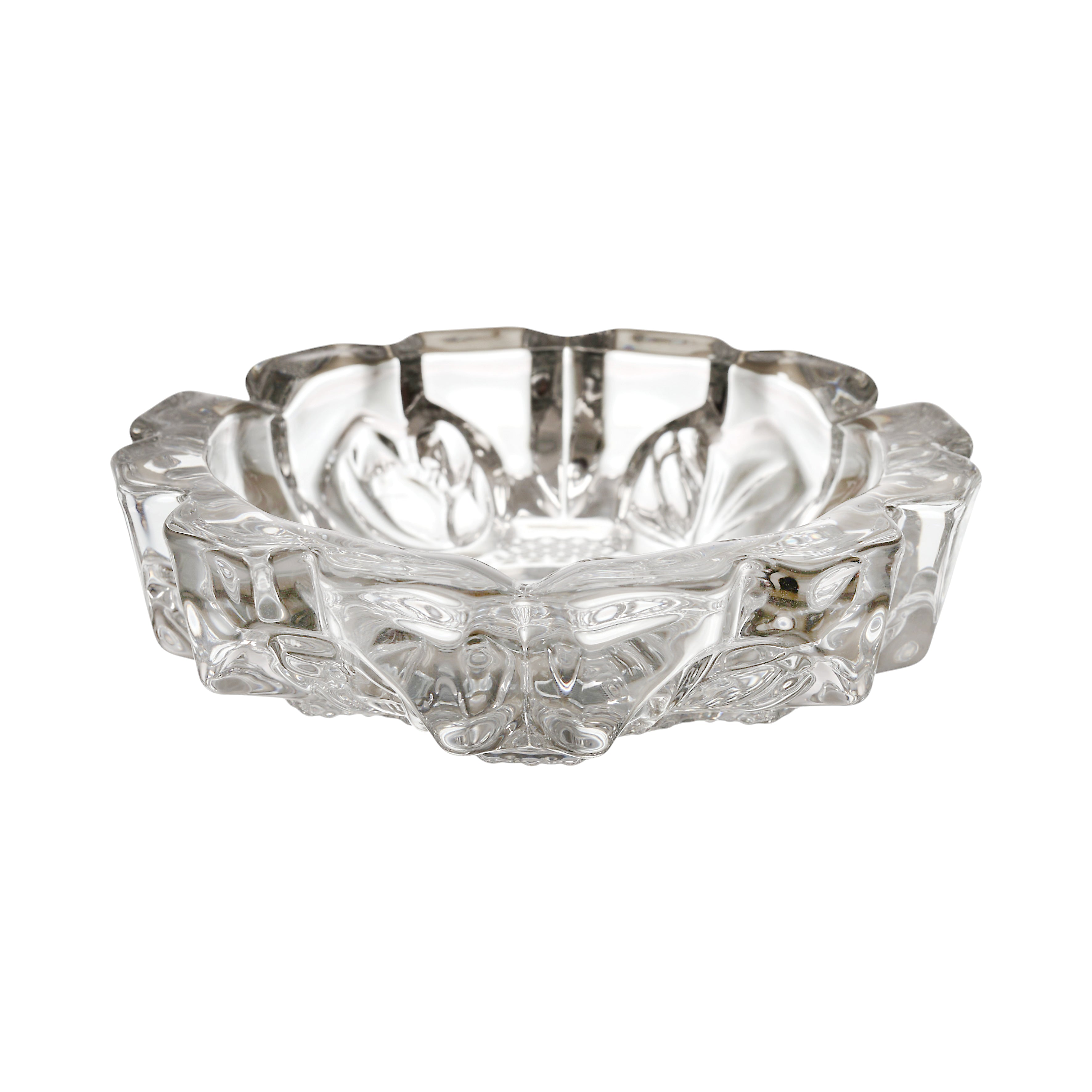 CENDRIER EN VERRE D13,5CM