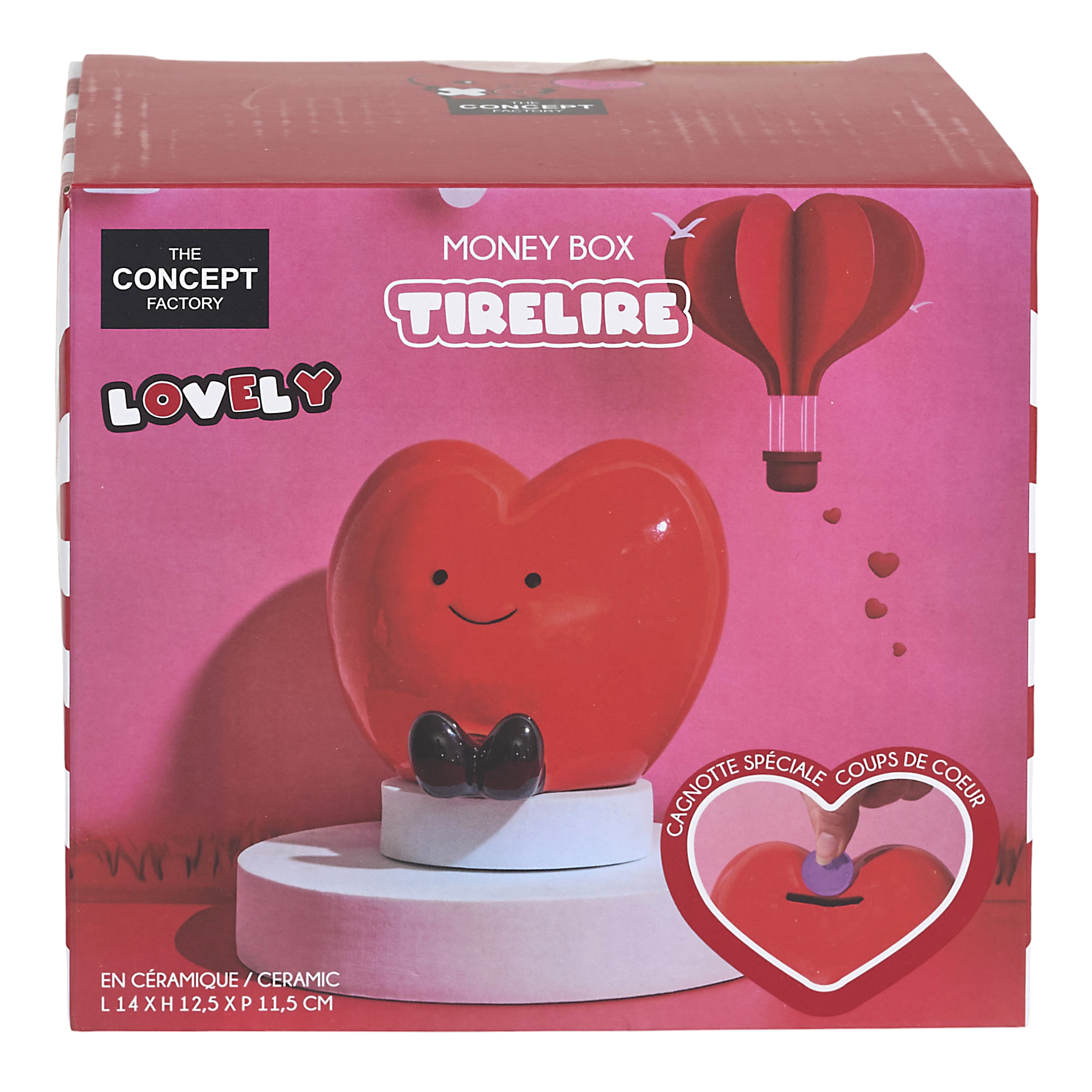 TIRELIRE COEUR KAWAII