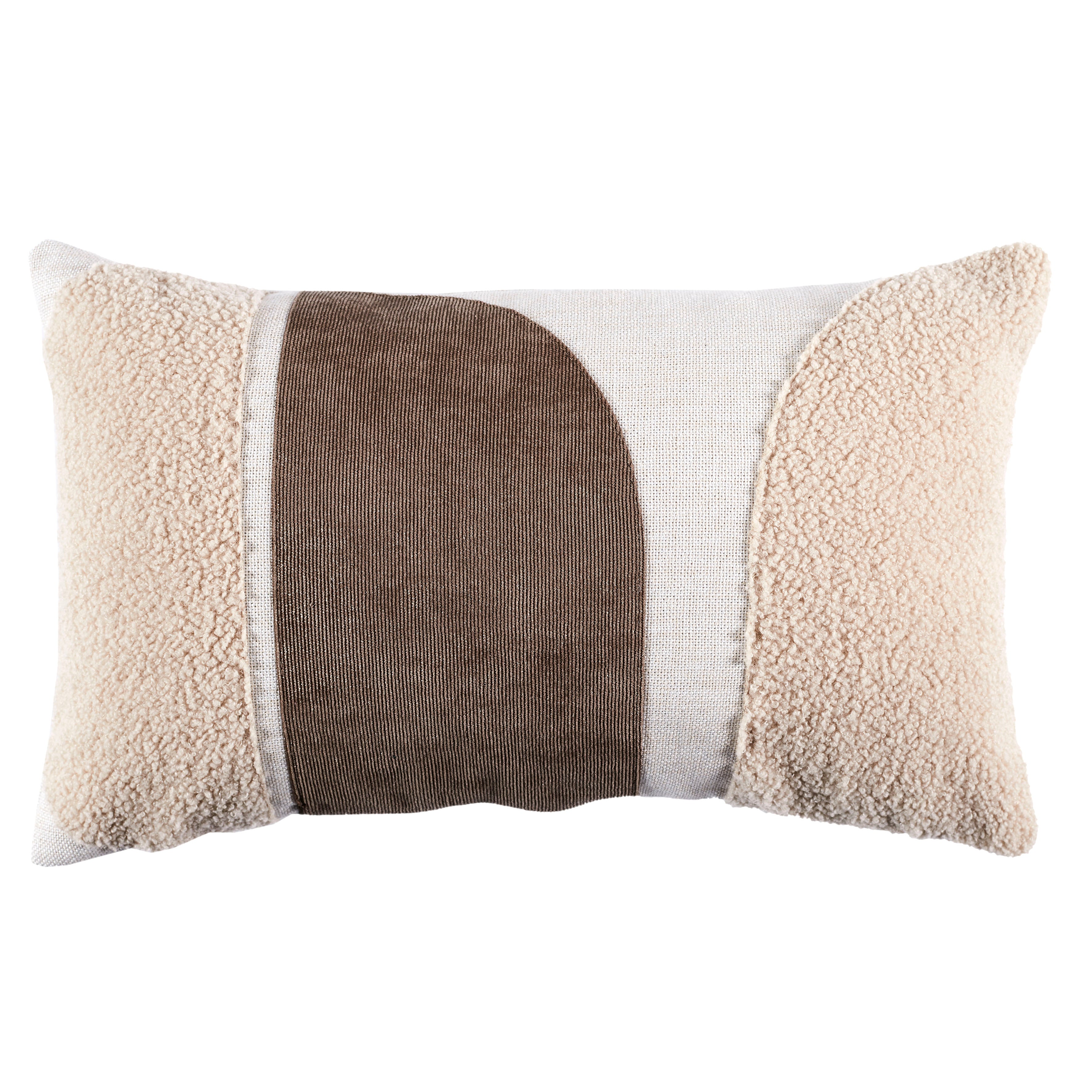 COUSSIN BEIGE ET CREME 30X50CM
