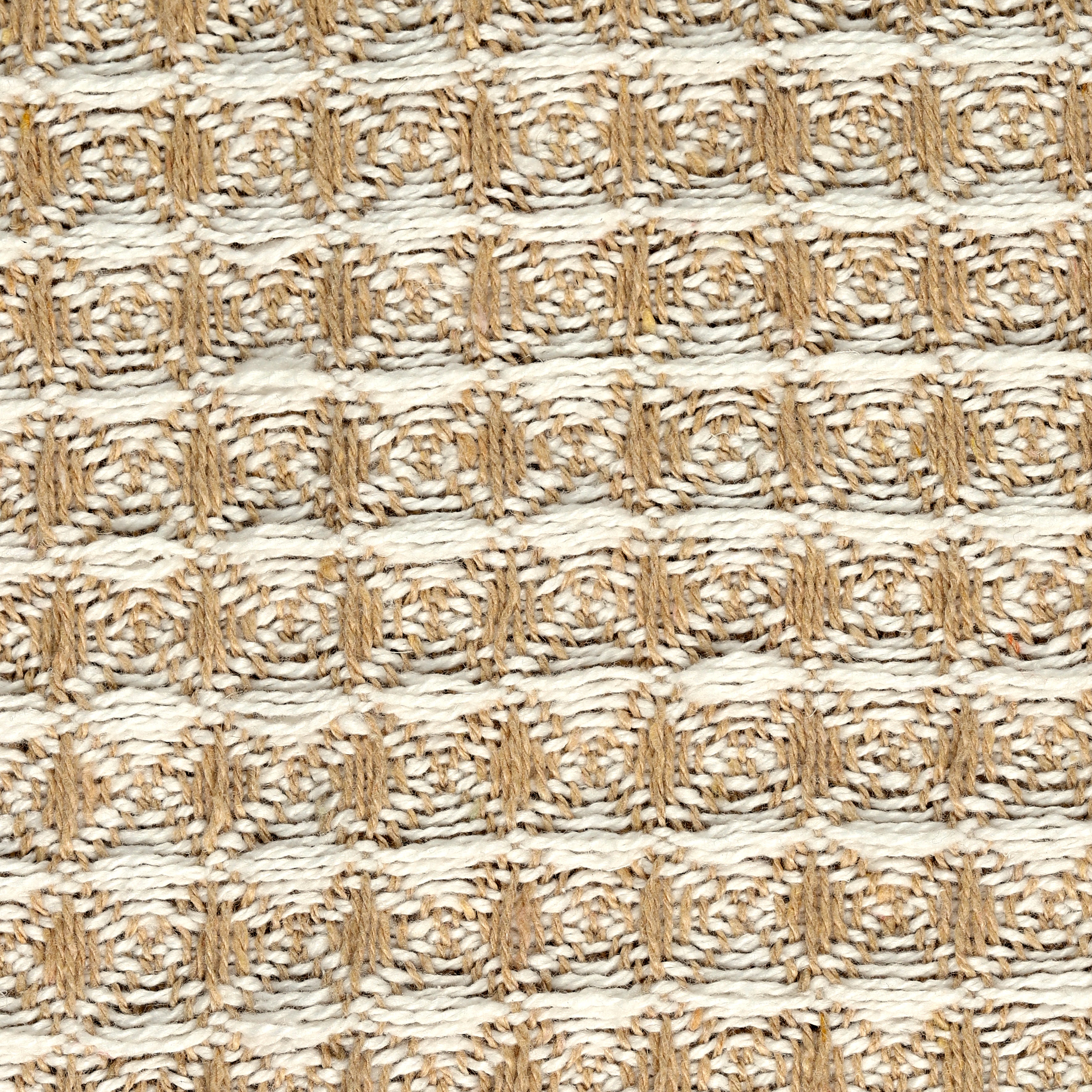 PLAID NID D ABEILLE BEIGE ET TAUPE 125X150CM