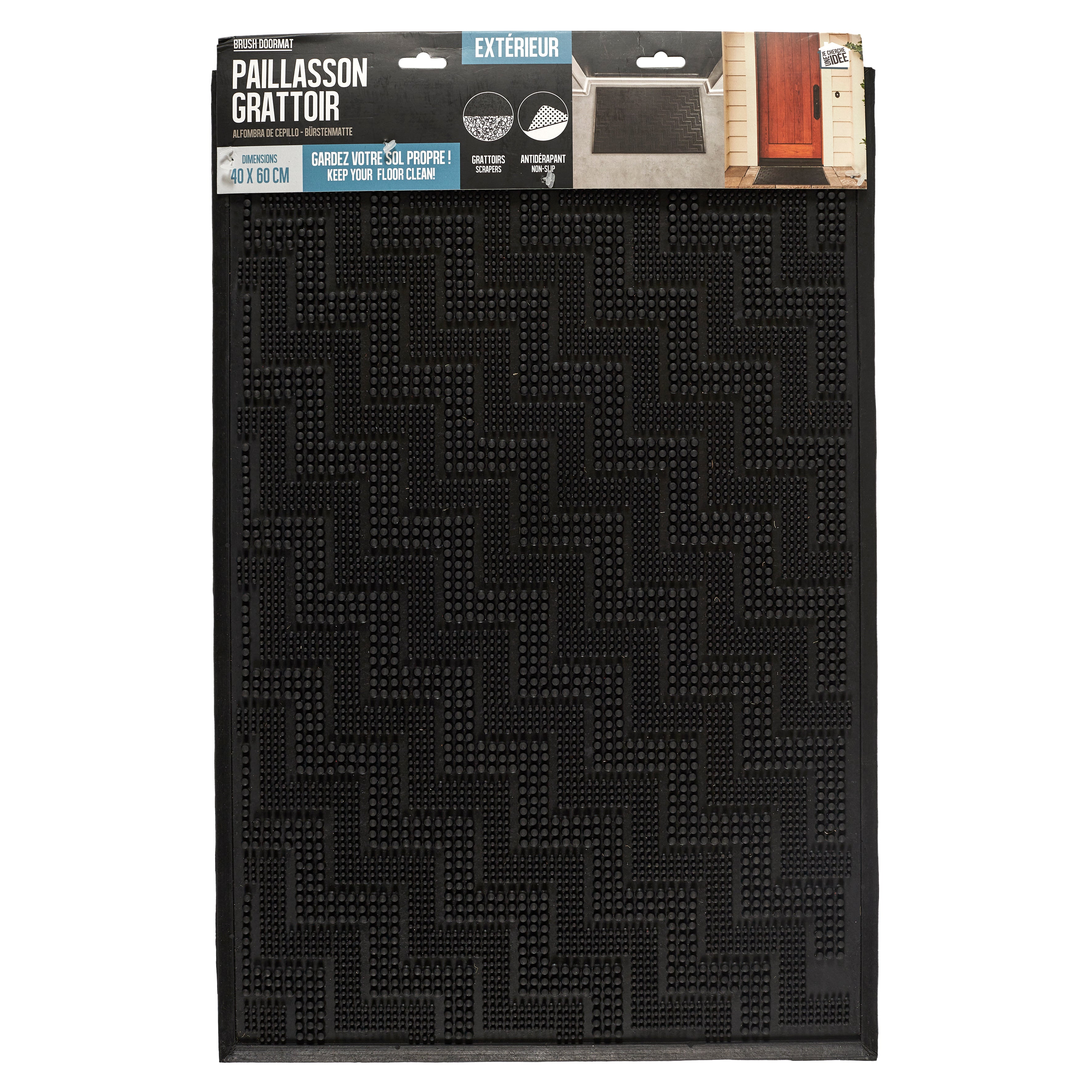 PAILLASSON GRATTOIR ANTIDERAPANT 40X60CM