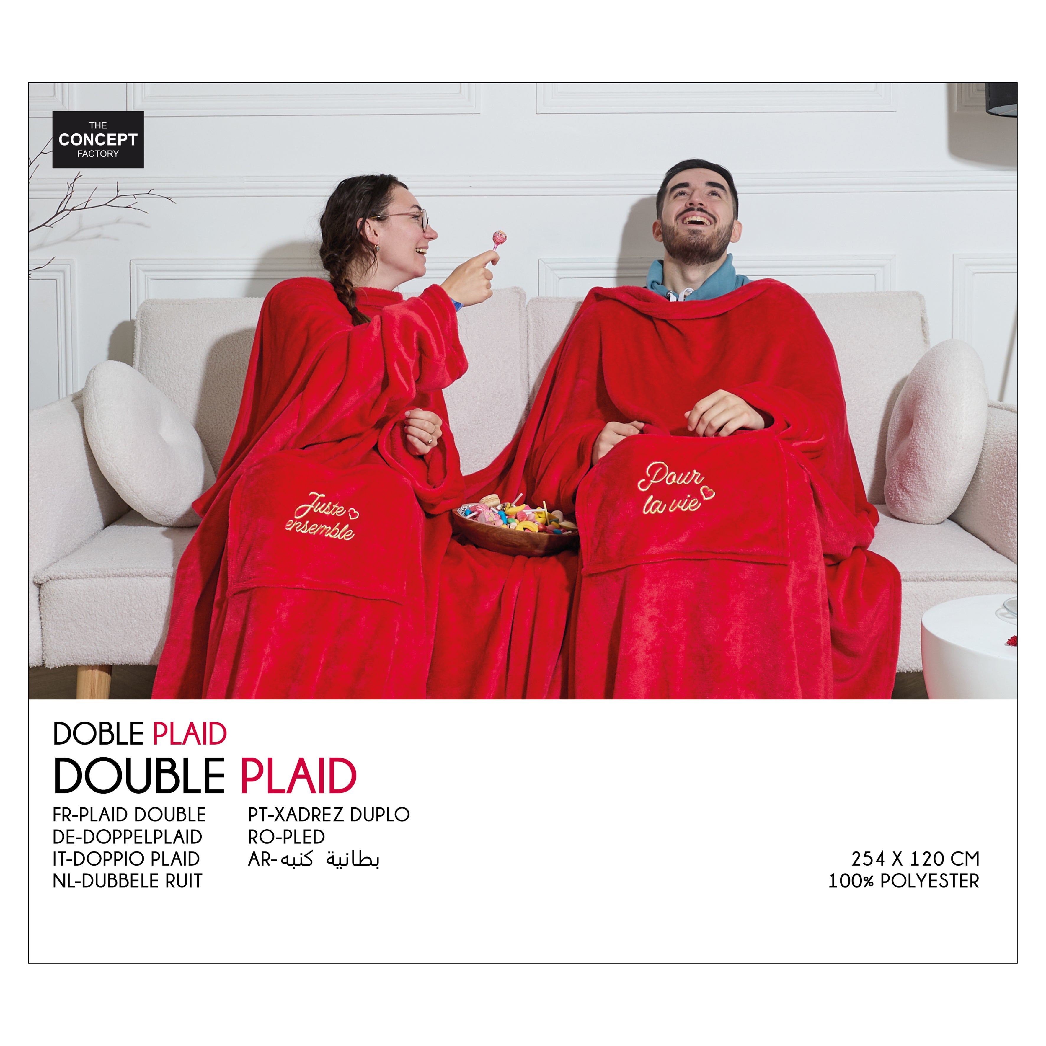 PLAID DOUBLE POUR LA VIE