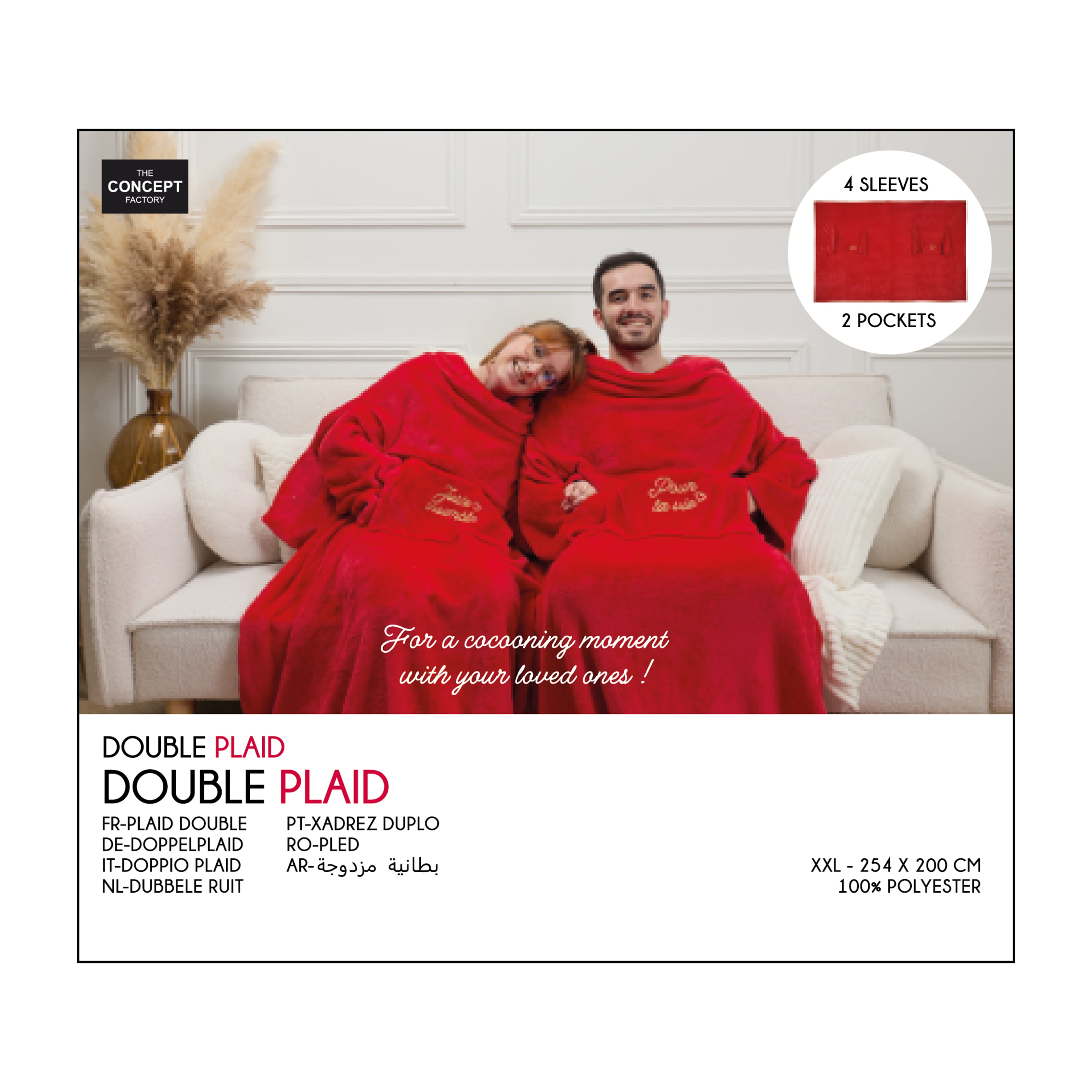 PLAID DOUBLE POUR LA VIE