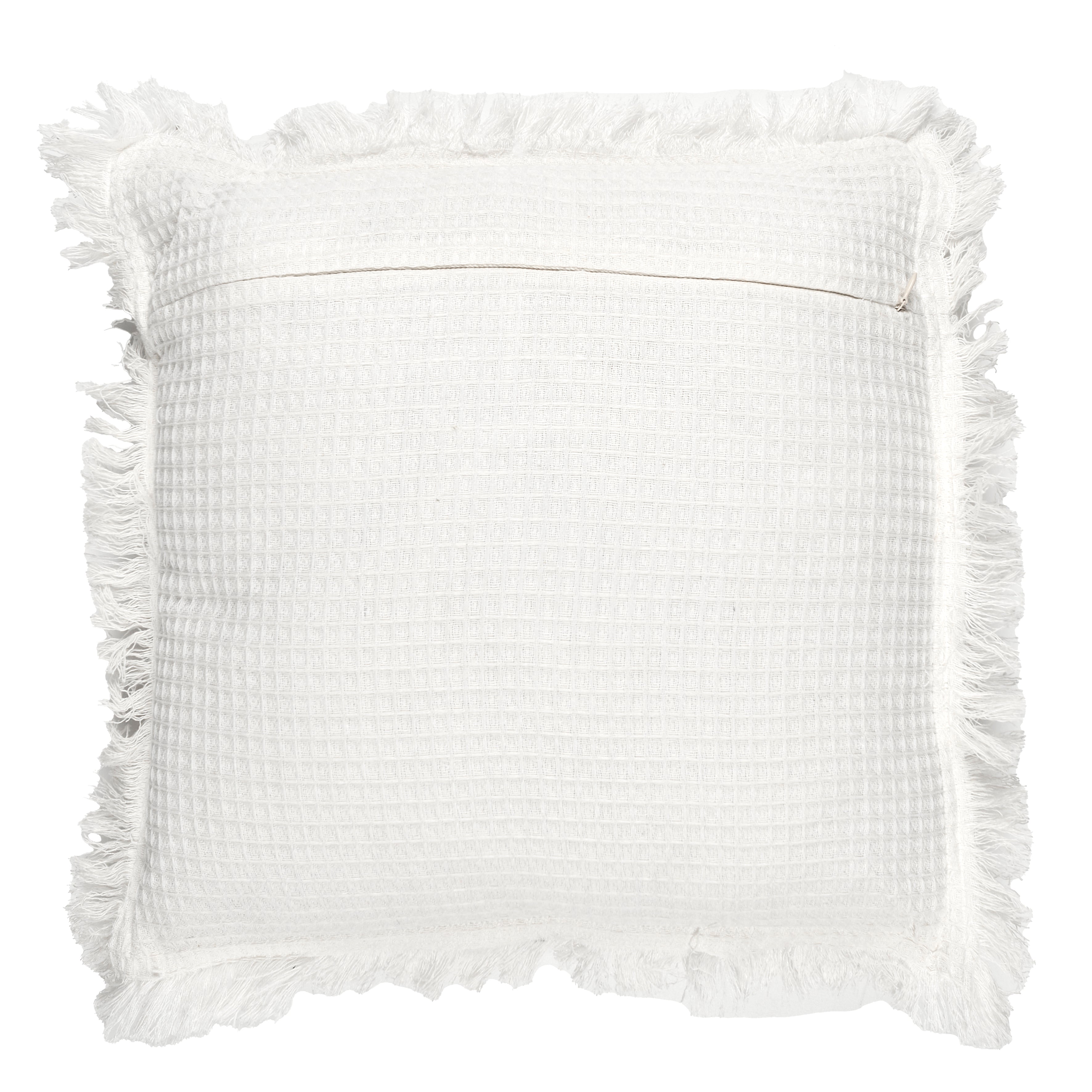 COUSSIN GAUFRE IVOIRE 40X40CM