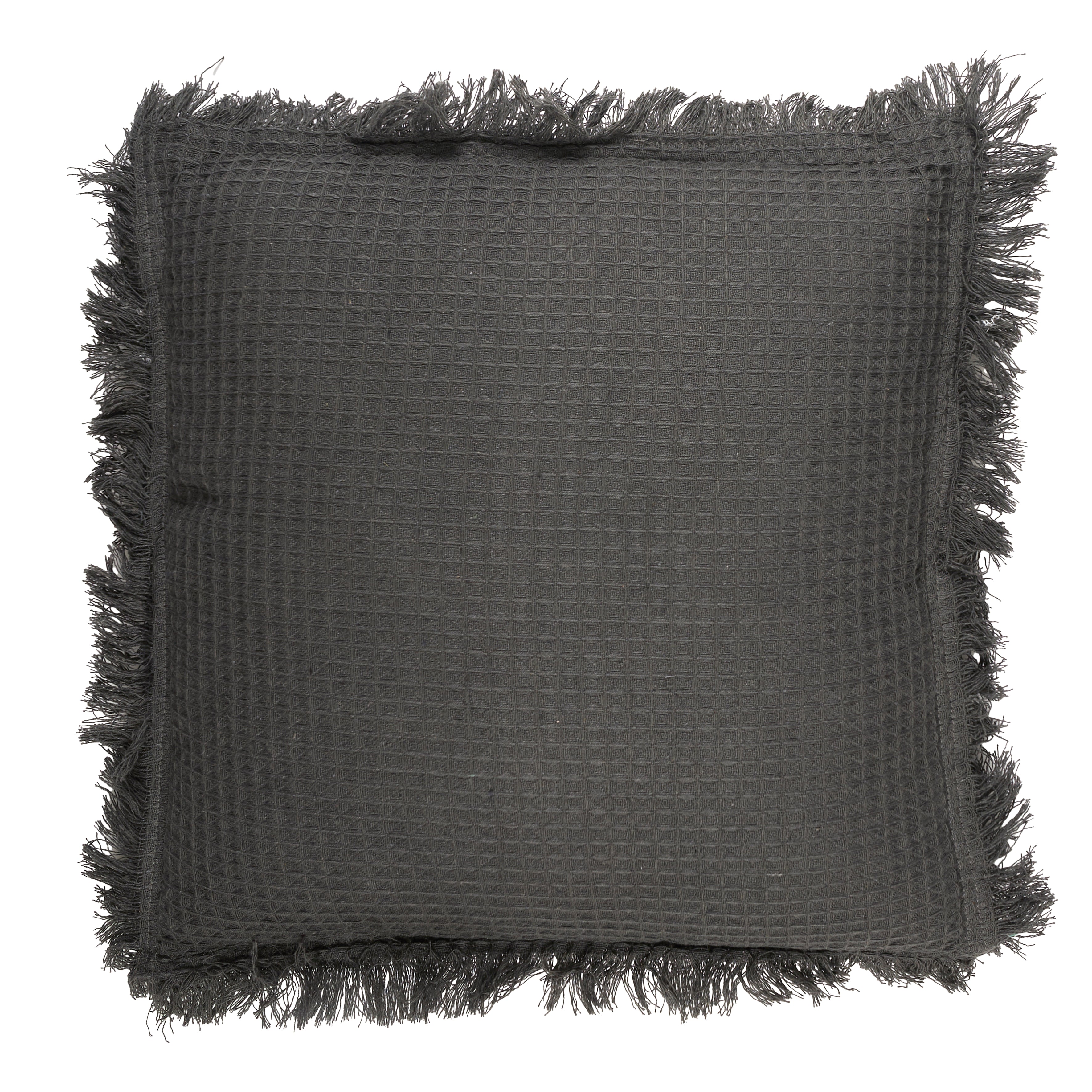 COUSSIN GAUFRE ANTHRACITE 40X40CM