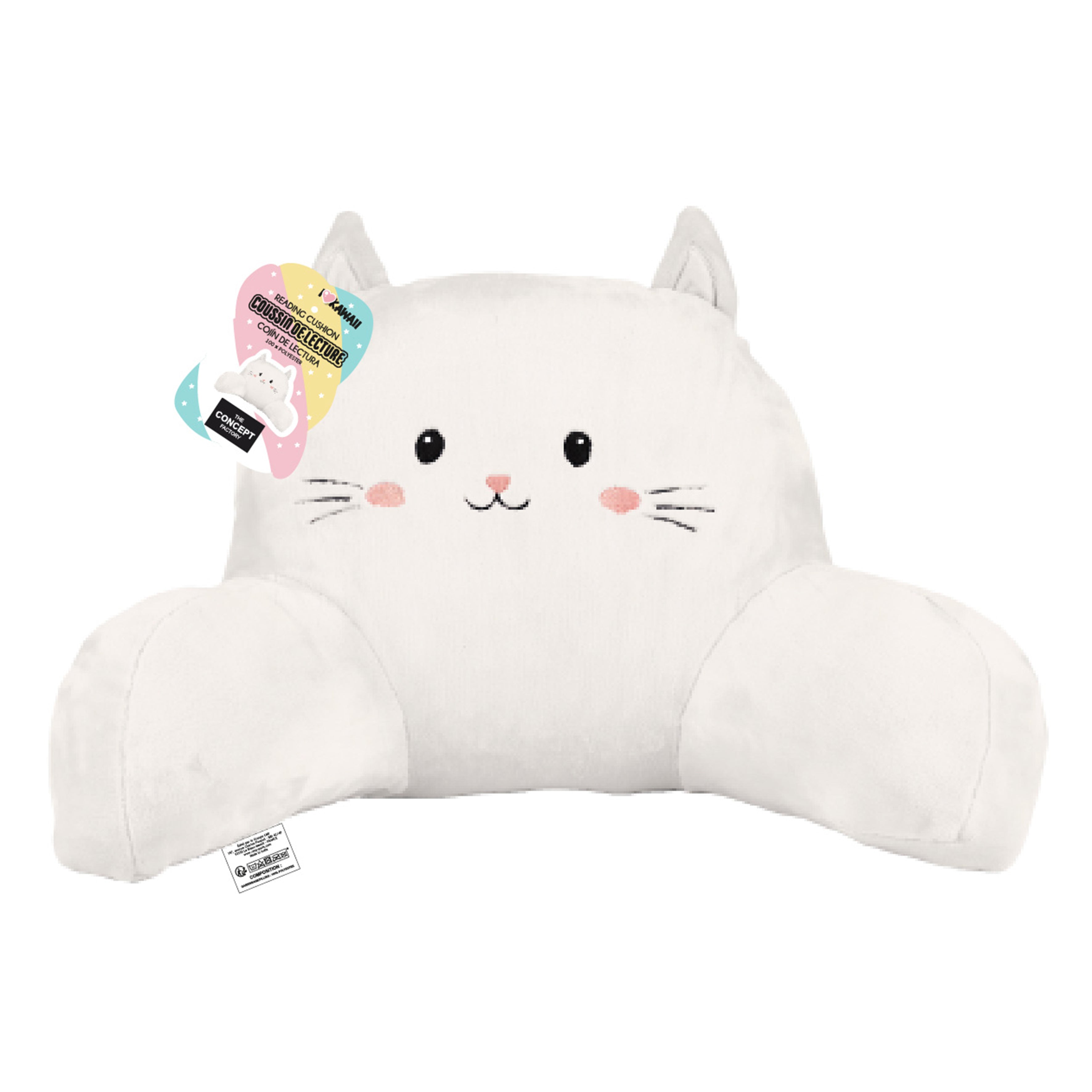 COUSSIN DE LECTURE KAWAII CRÈME