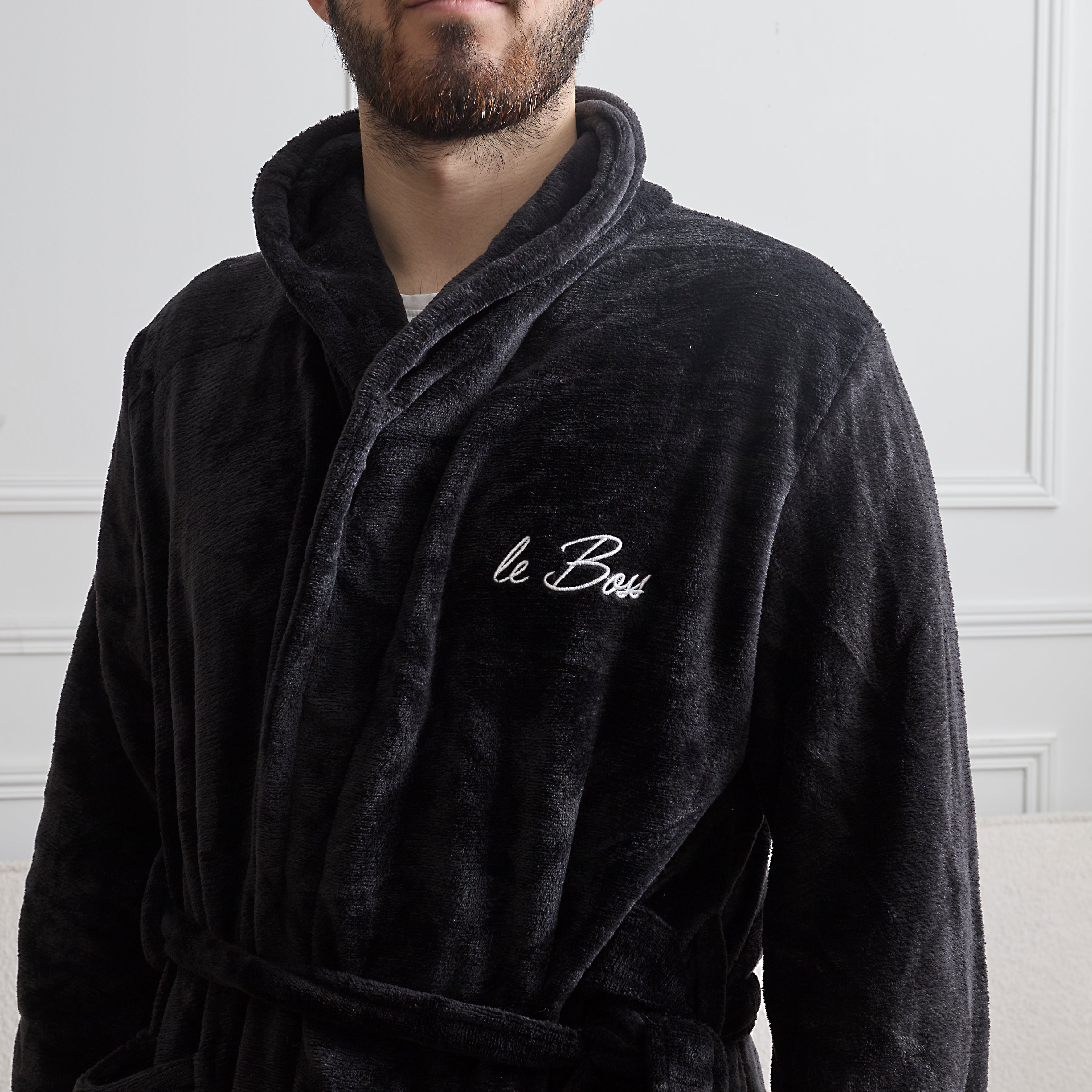 ROBE DE CHAMBRE POLAIRE HOMME BOSS