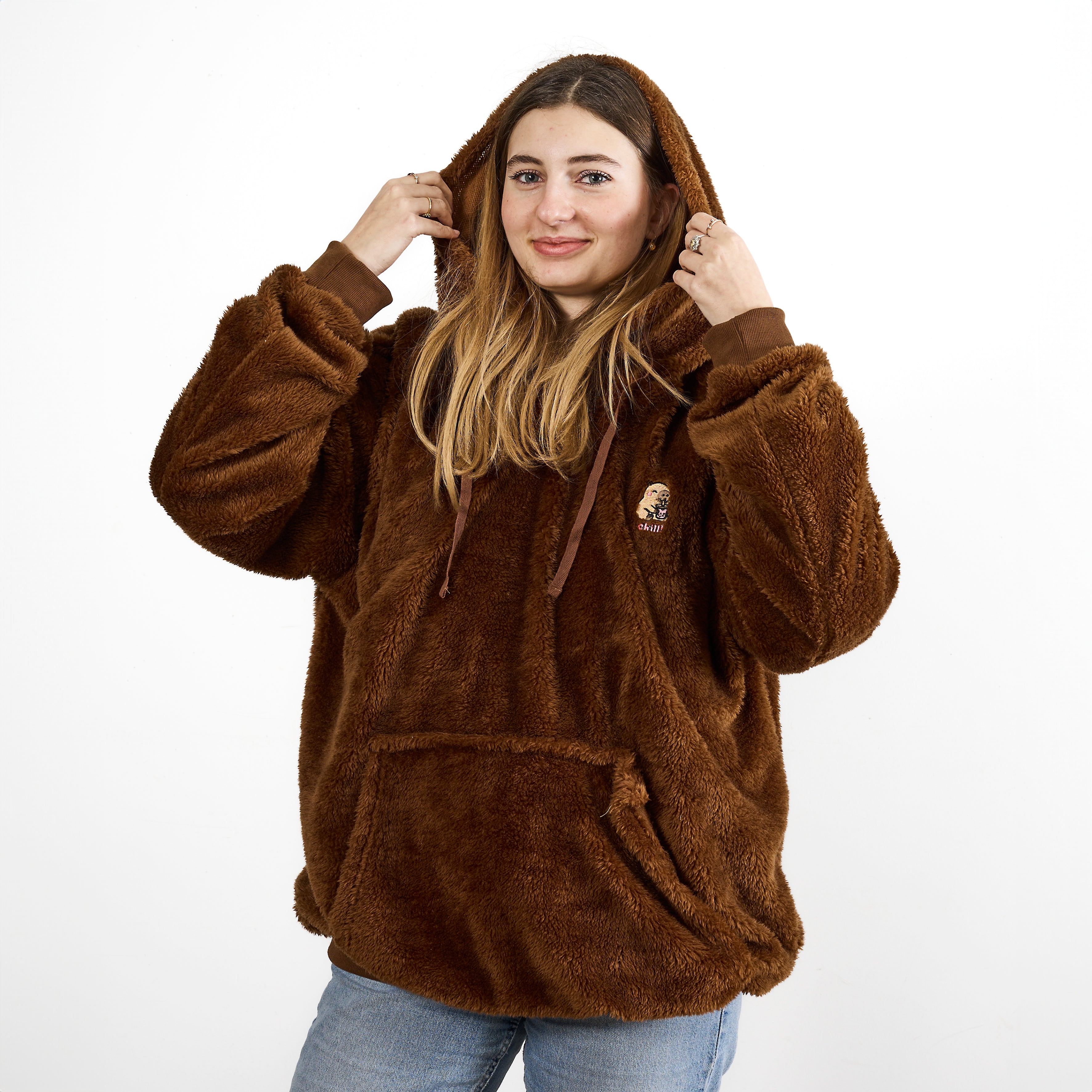 SWEAT A CAPUCHE INTERIEUR SHERPA CAPYBARA