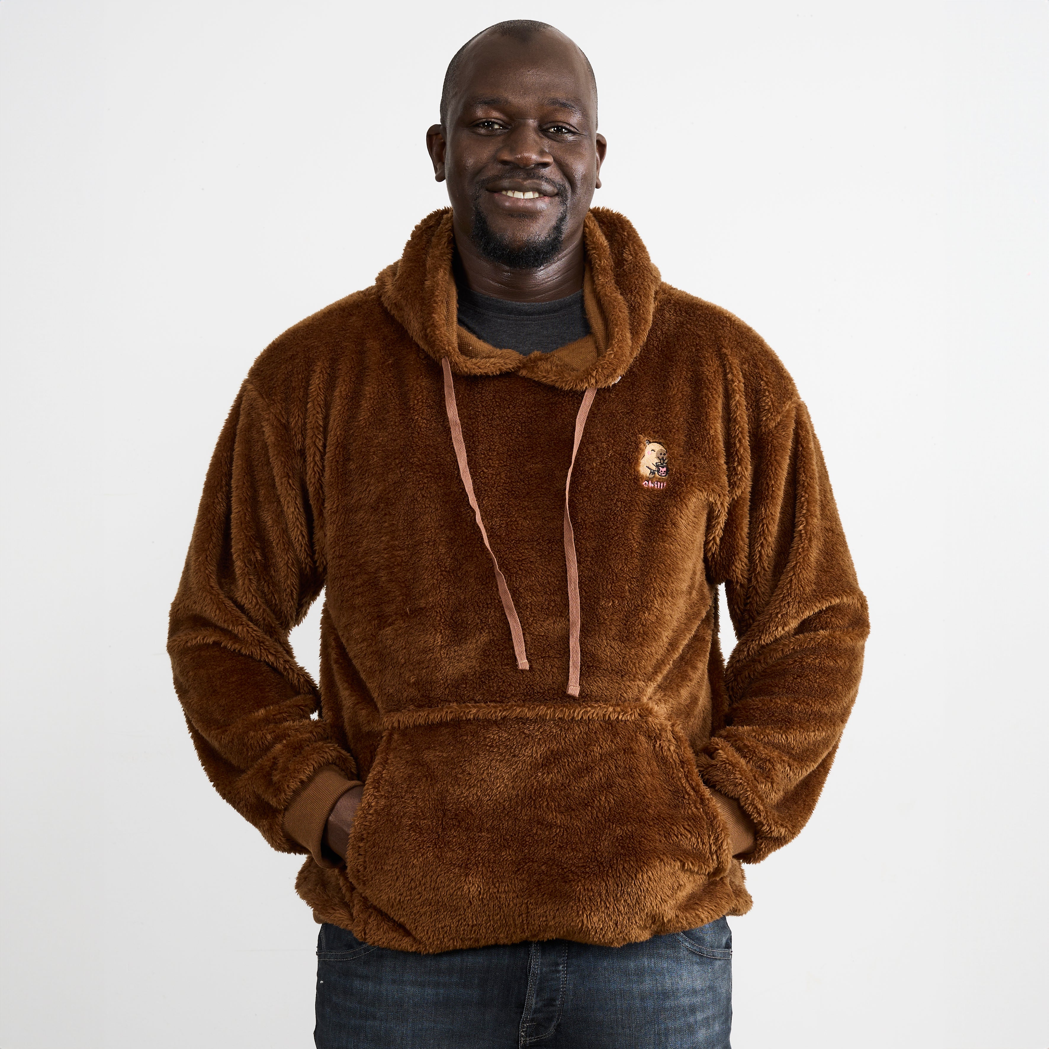 SWEAT A CAPUCHE INTERIEUR SHERPA CAPYBARA