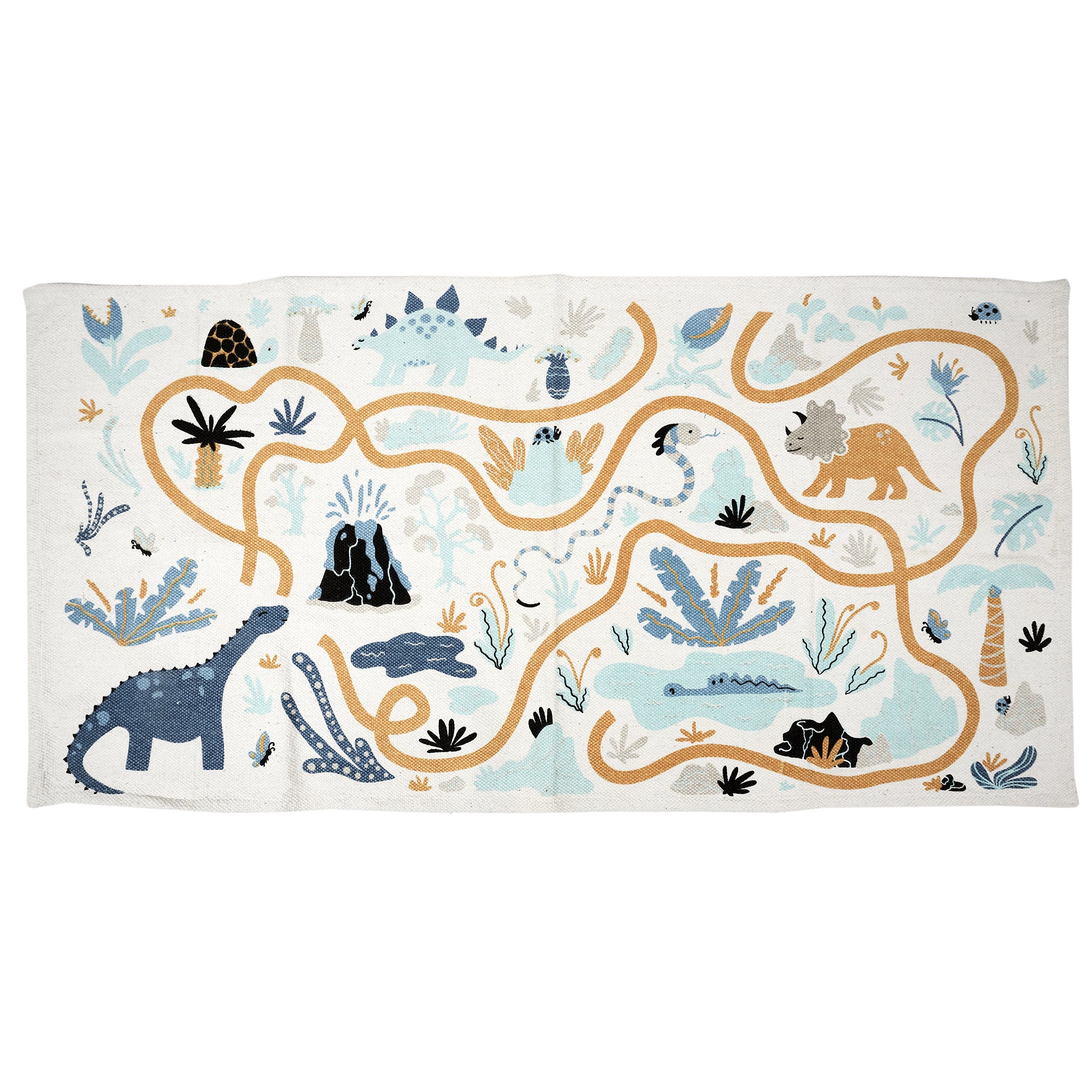 TAPIS COTON DINO 140X70CM