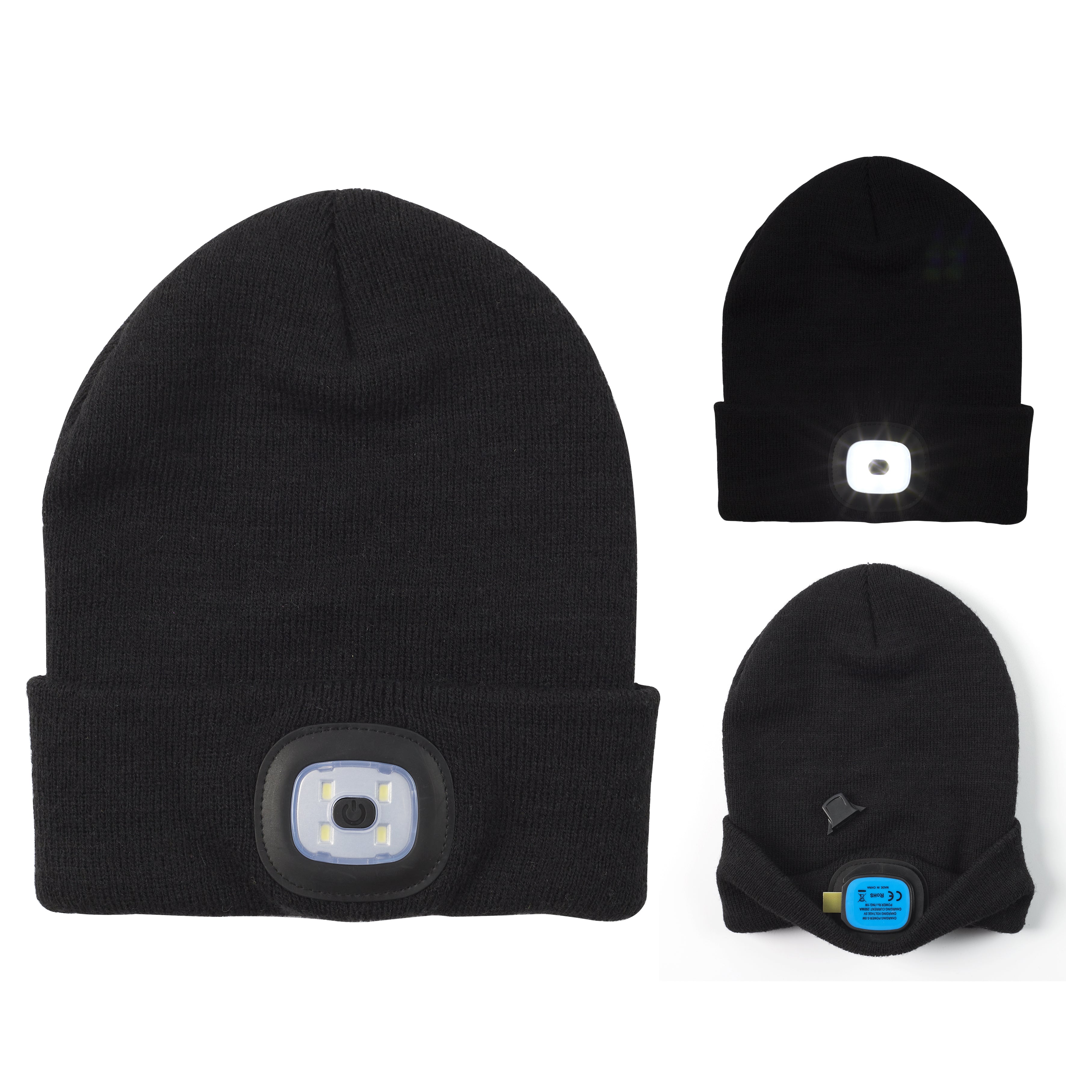 BONNET LED RECHARGEABLE USB ADULTE