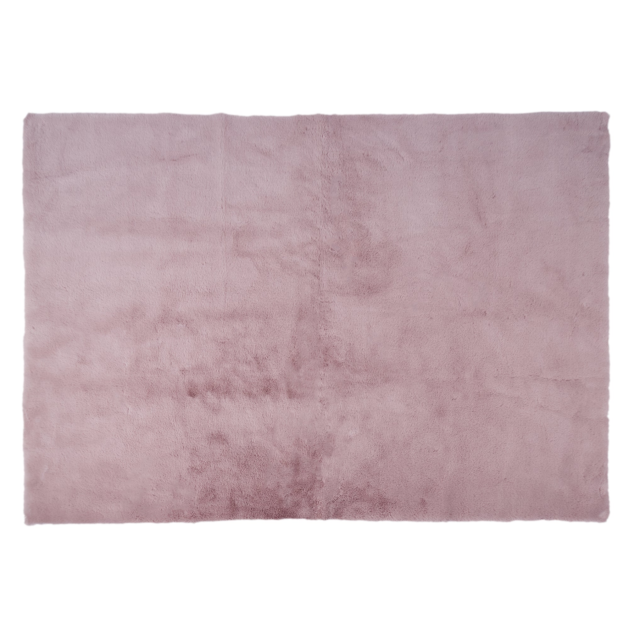 TAPIS IMITATION FOURRURE FIN ROSE 120X170CM
