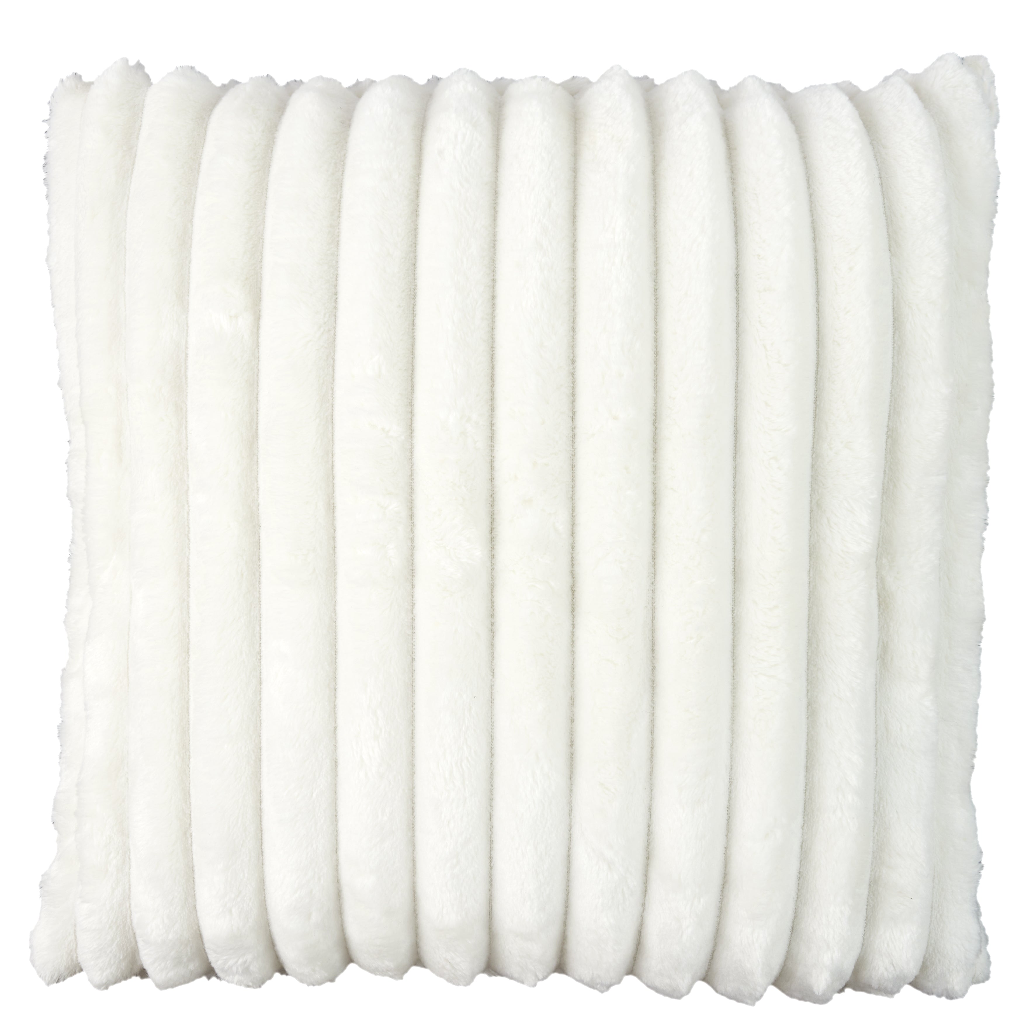 COUSSIN FLANELLE ECRU GROSSE COTE 40X40CM