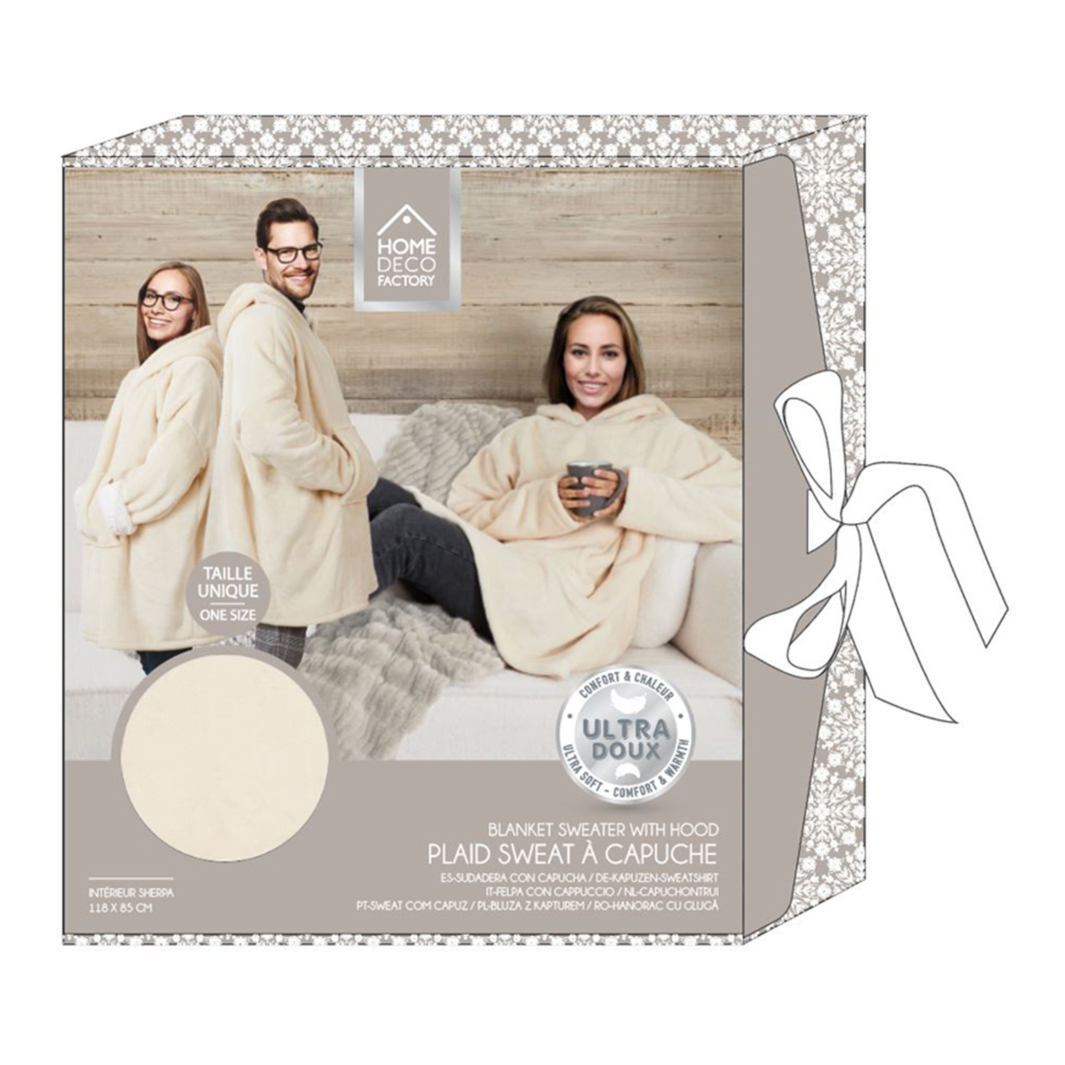 SWEAT A CAPUCHE INTERIEUR SHERPA LIN