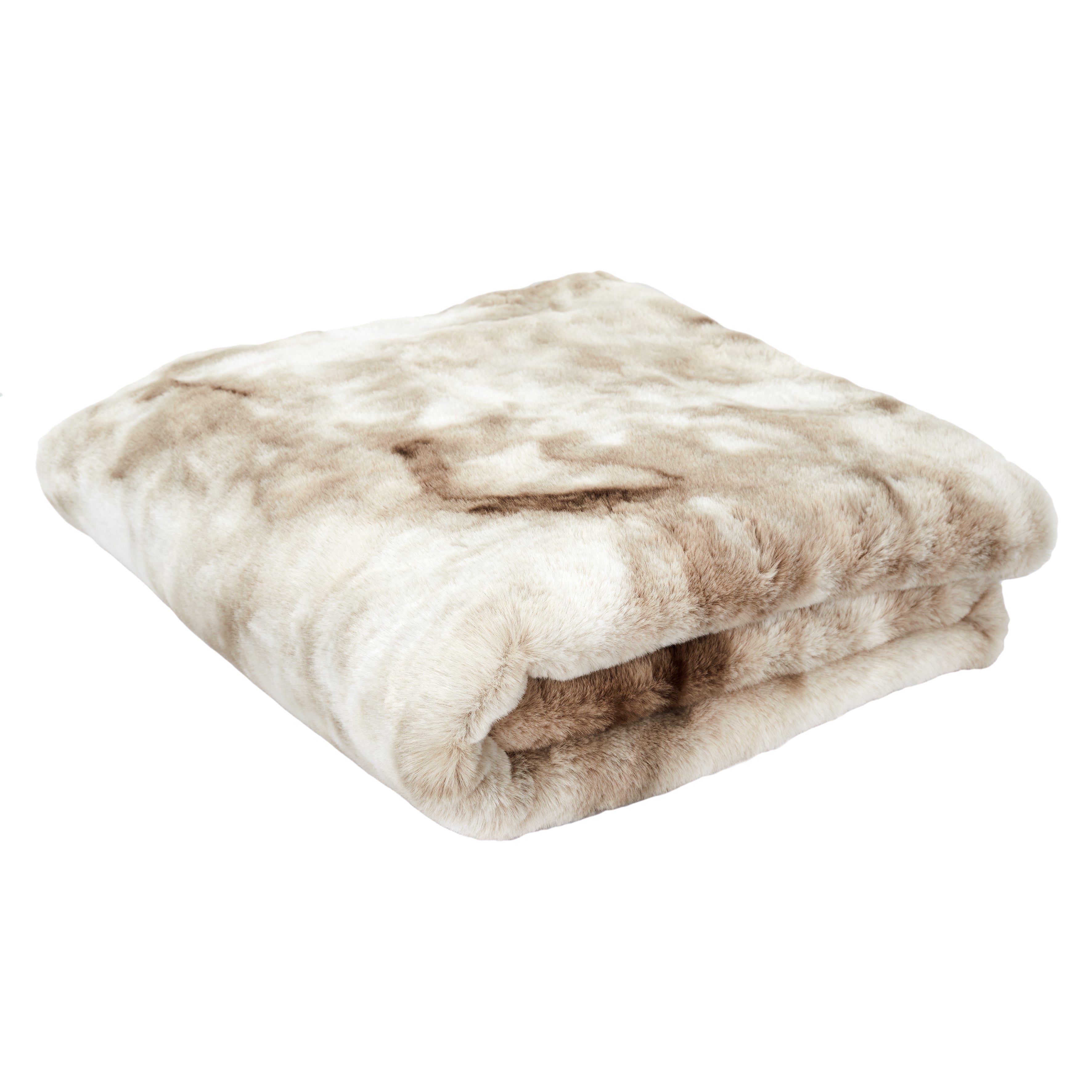 PLAID IMIT FOURRURE OPULENCE MARRON 140X200CM