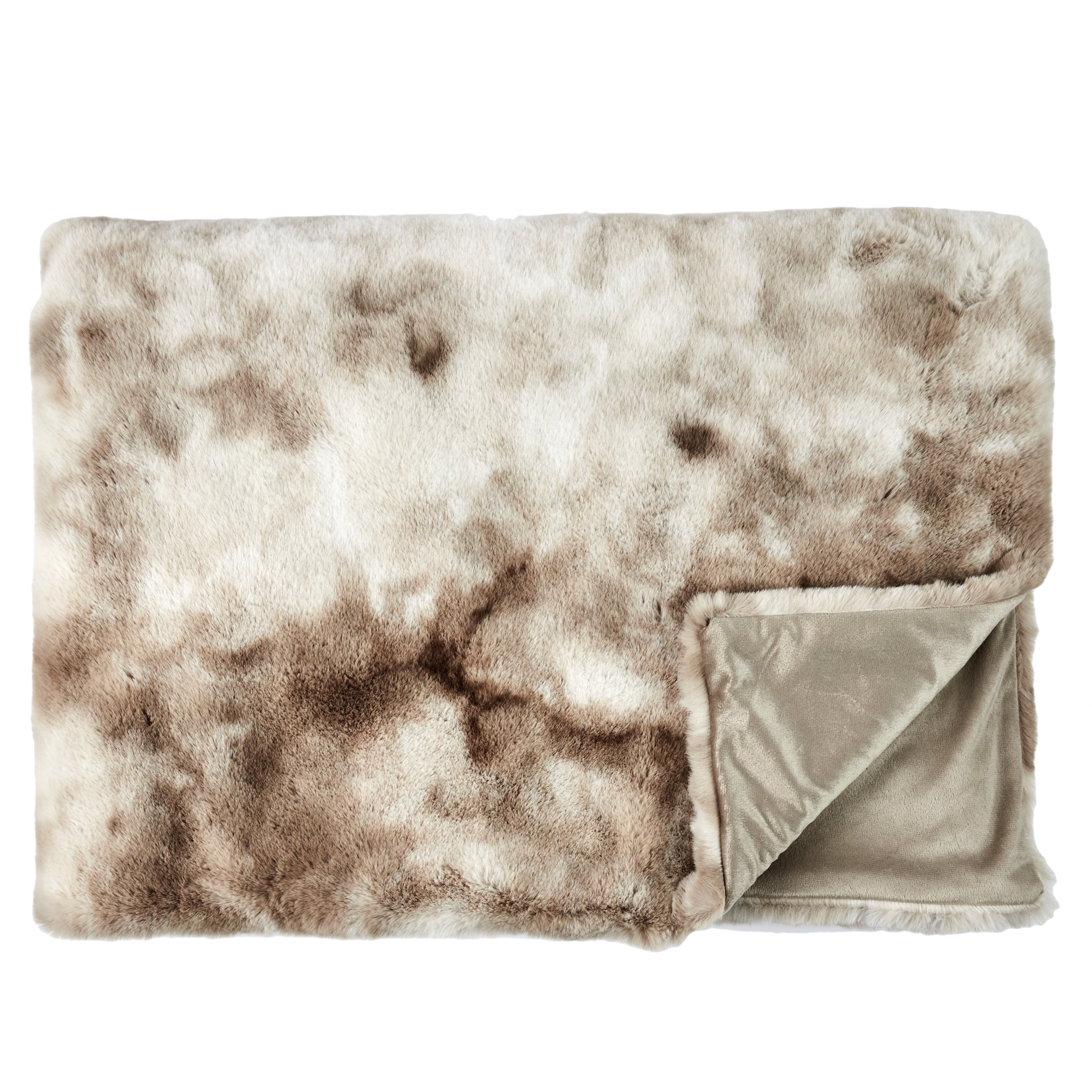 PLAID IMIT FOURRURE OPULENCE MARRON 140X200CM