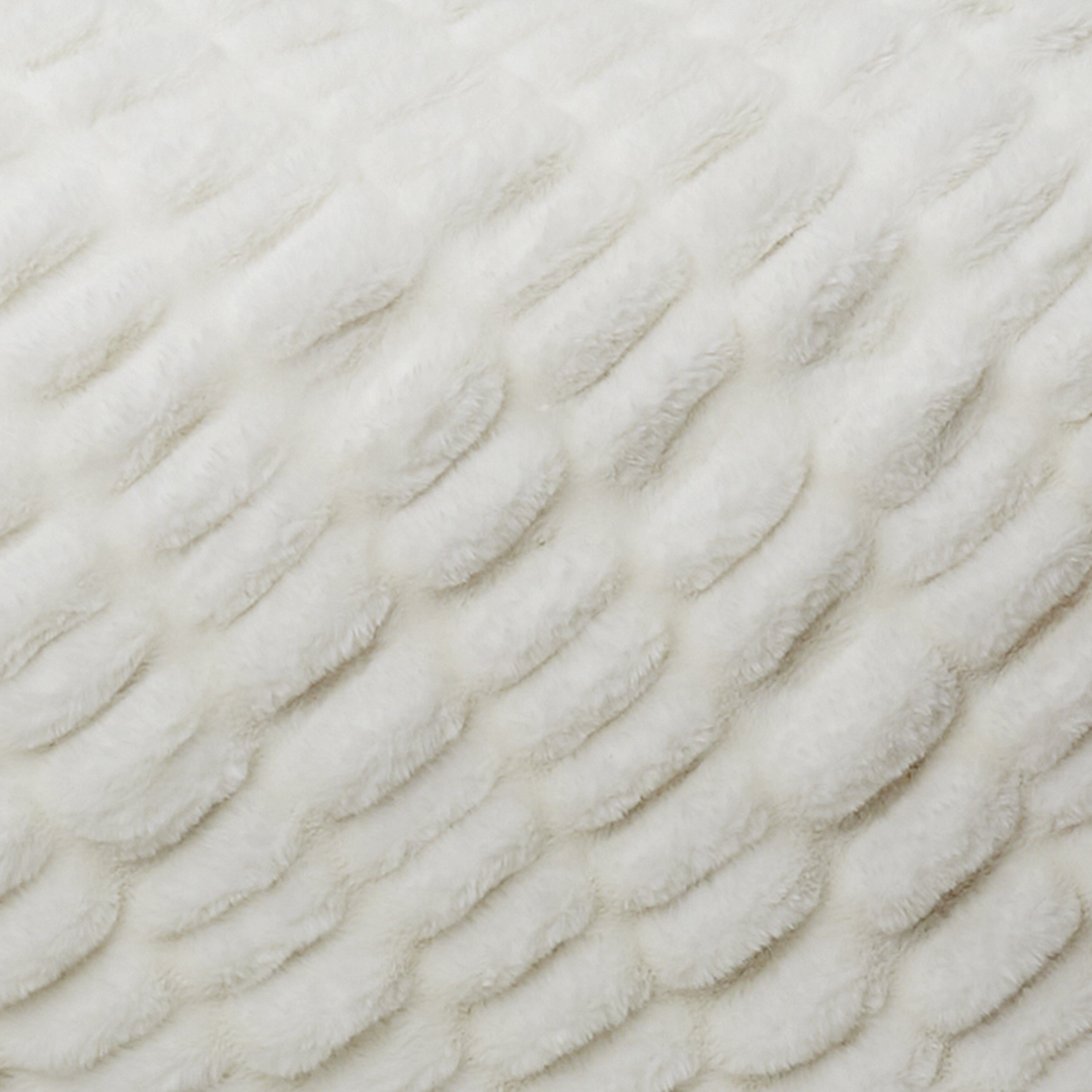 PLAID IMT FOURRURE LUXURY BLANC 140X200CM