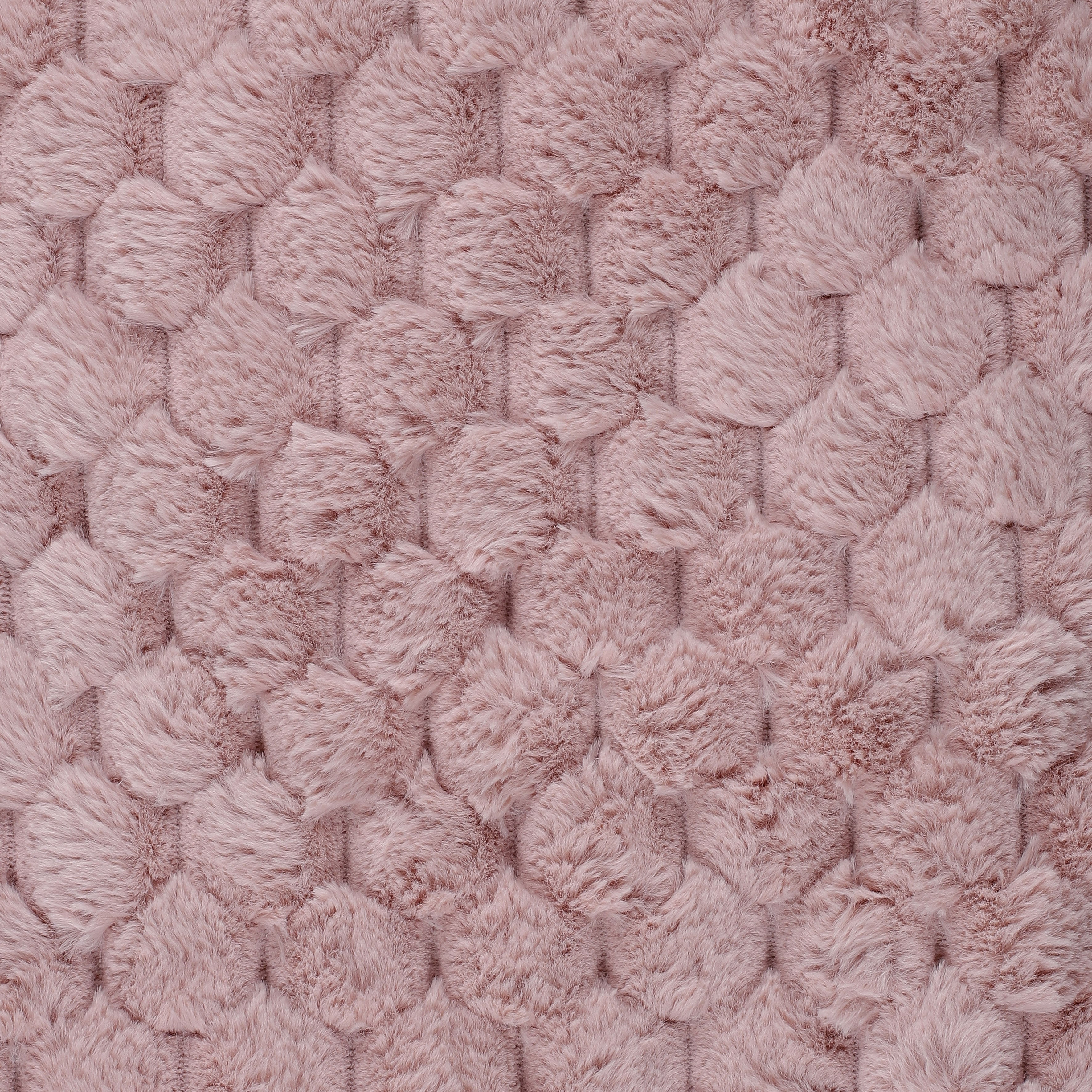 PLAID IMIT FOURRURE OPULENCE ROSE 120X150CM
